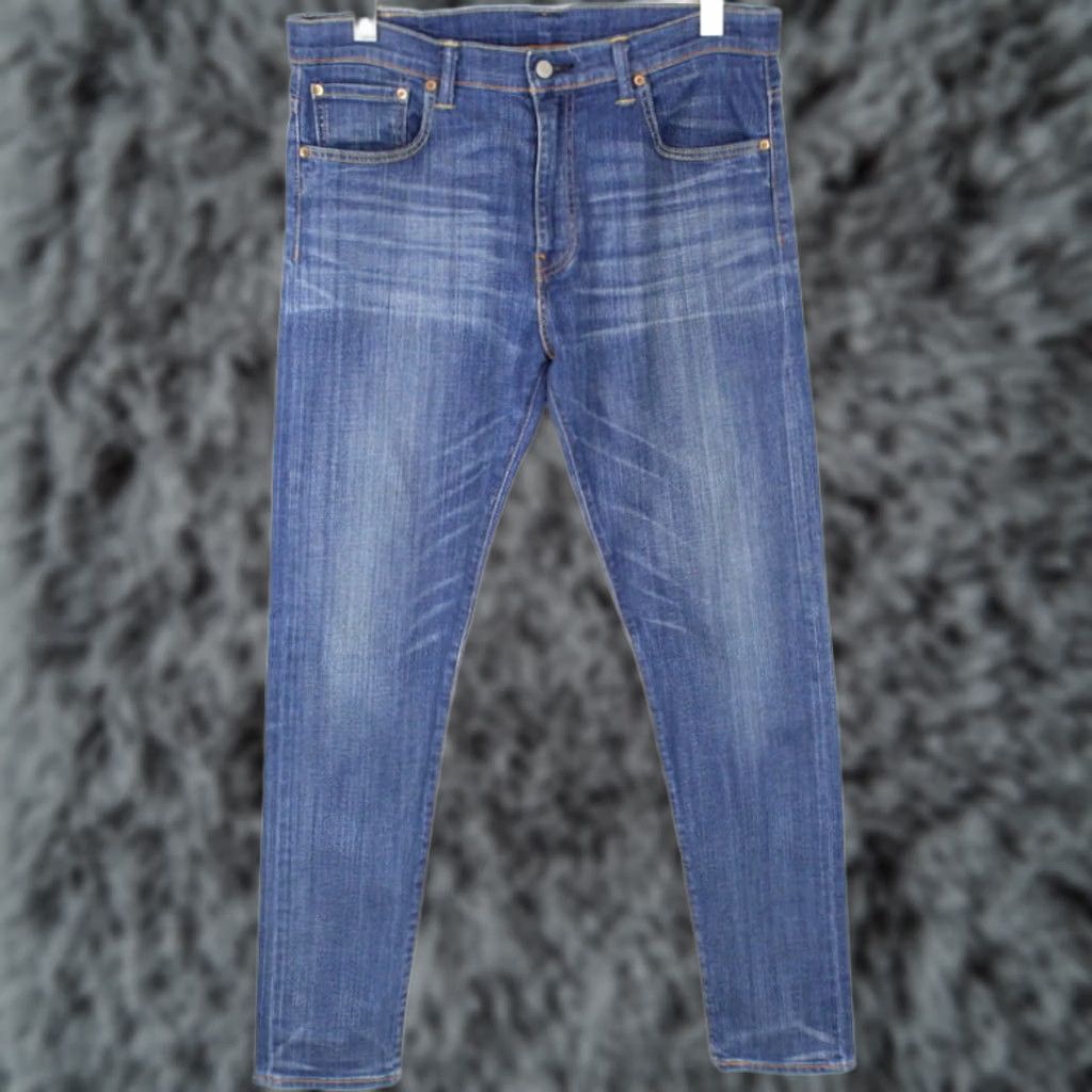 Levi's Levi's 520 Jeans Men Tapered Stretch Denim Pants W33/L34 Blue Size US 33 - 1 Thumbnail