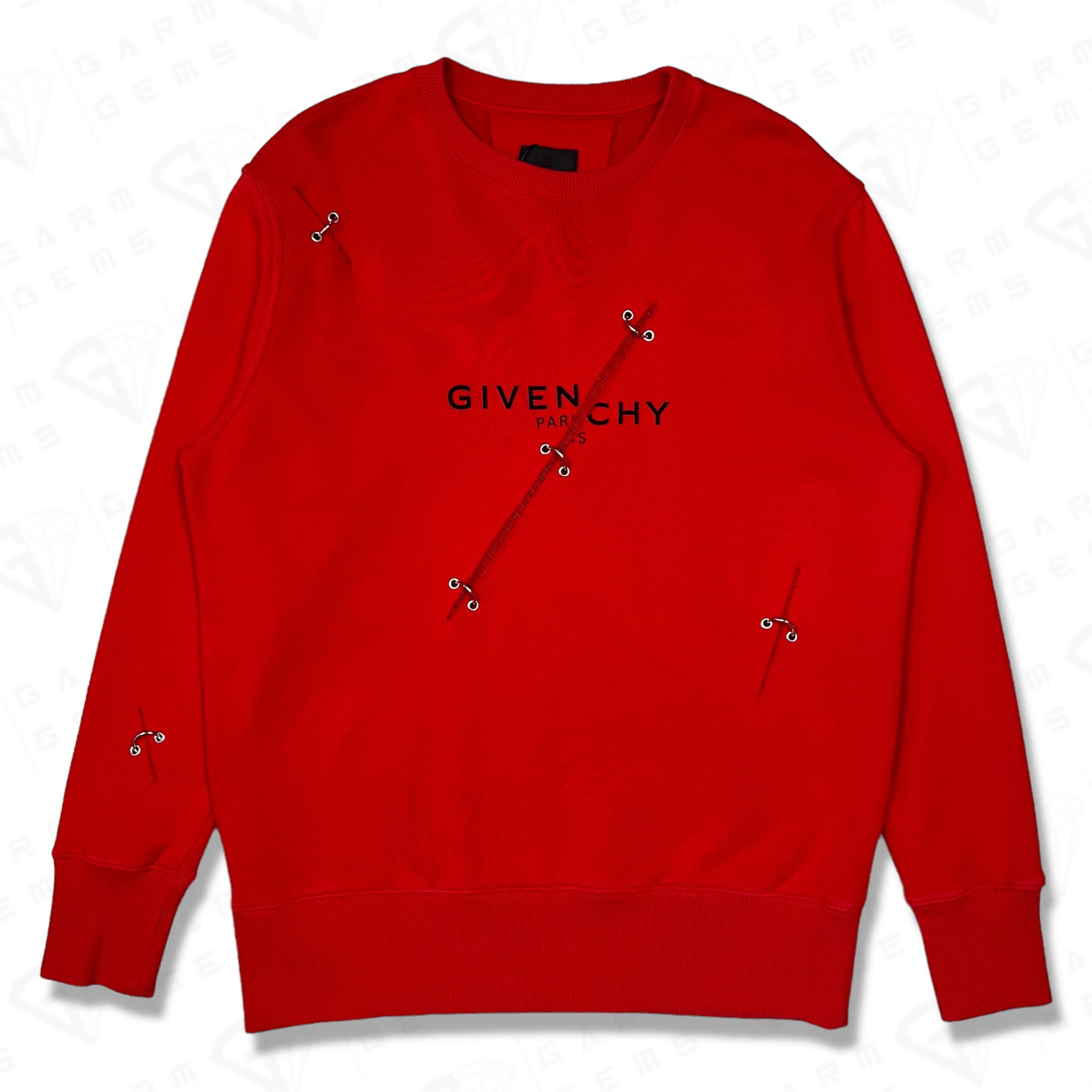 Givenchy Givenchy Trompe-L'œil Ring Logo Print Sweatshirt Size US XS / EU 42 / 0 - 1 Thumbnail
