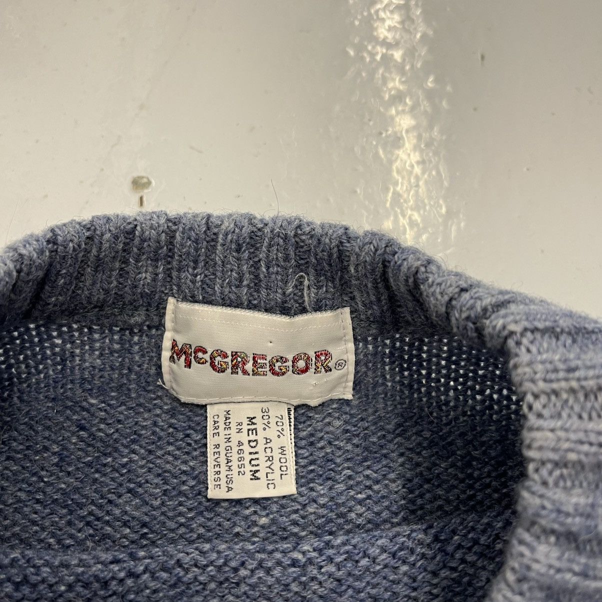 McGregor Vintage 90s McGregor Blue Argyle Pattern Wool Sweater Size US M / EU 48-50 / 2 - 4 Thumbnail