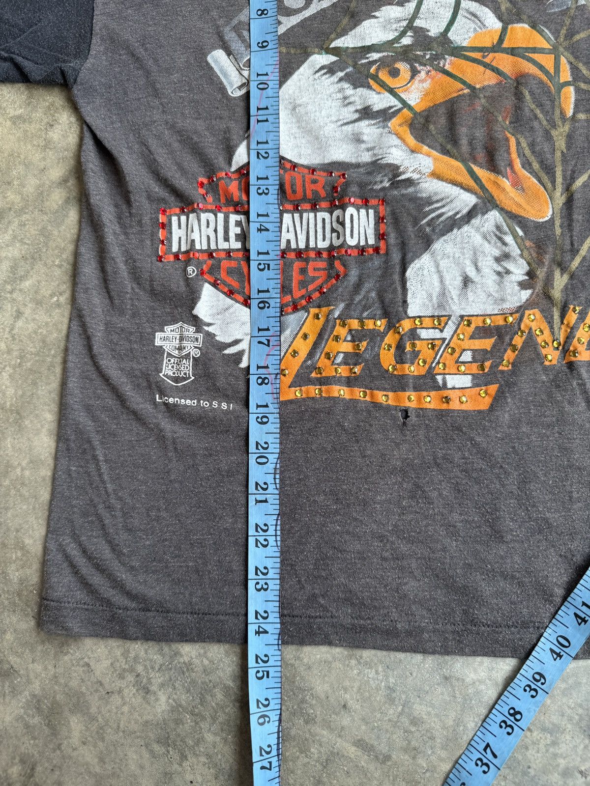 Harley Davidson *RARE* 90s VINTAGE THE GREAT CHINA WALL TGCW Harley tee 1/1 Size L / US 10 / IT 46 - 8 Thumbnail