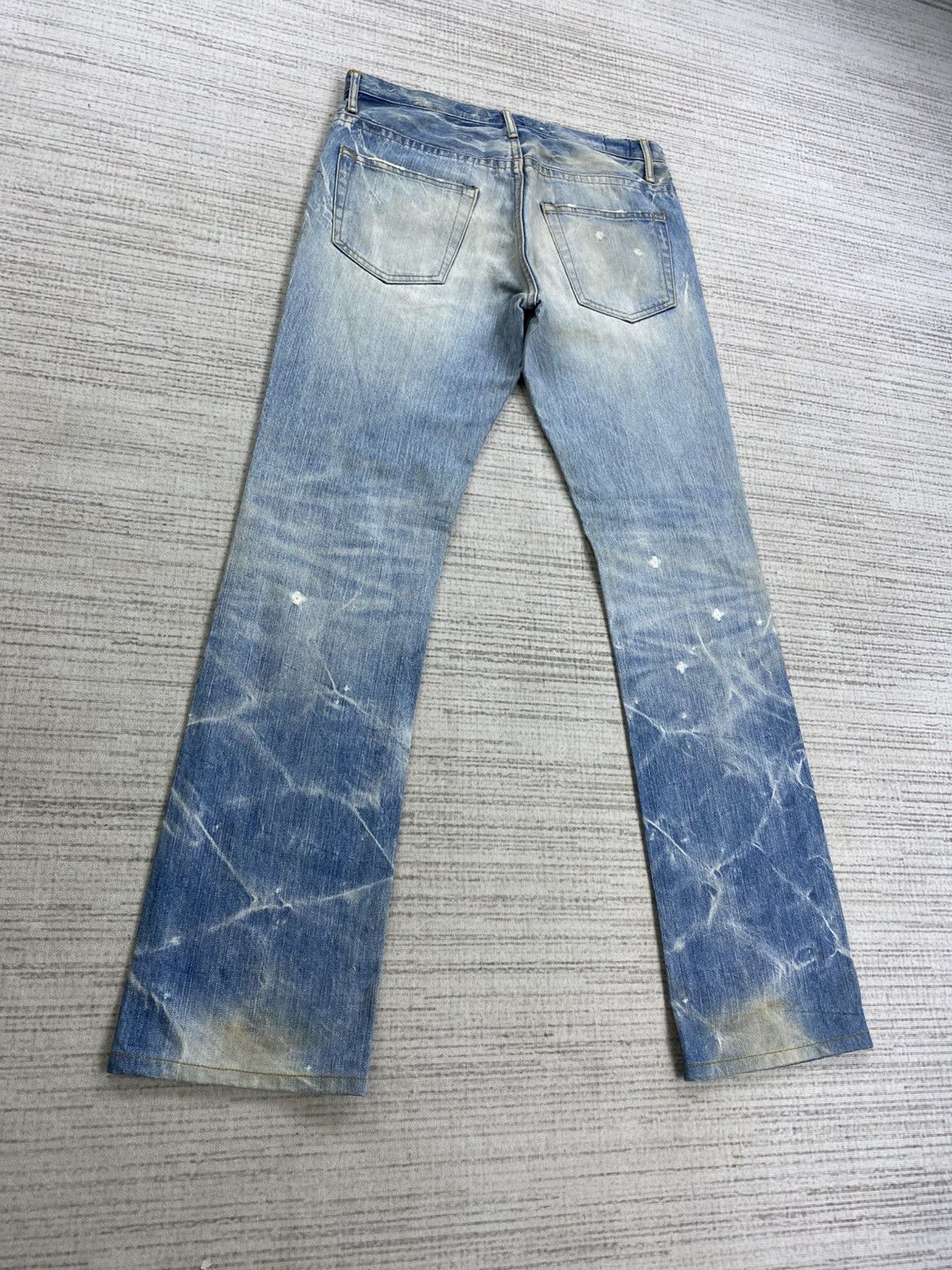 Hysteric Glamour Flare Vintage Blue Way Nippon Light Blue Washed Denim Pants Size US 30 / EU 46 - 7 Thumbnail