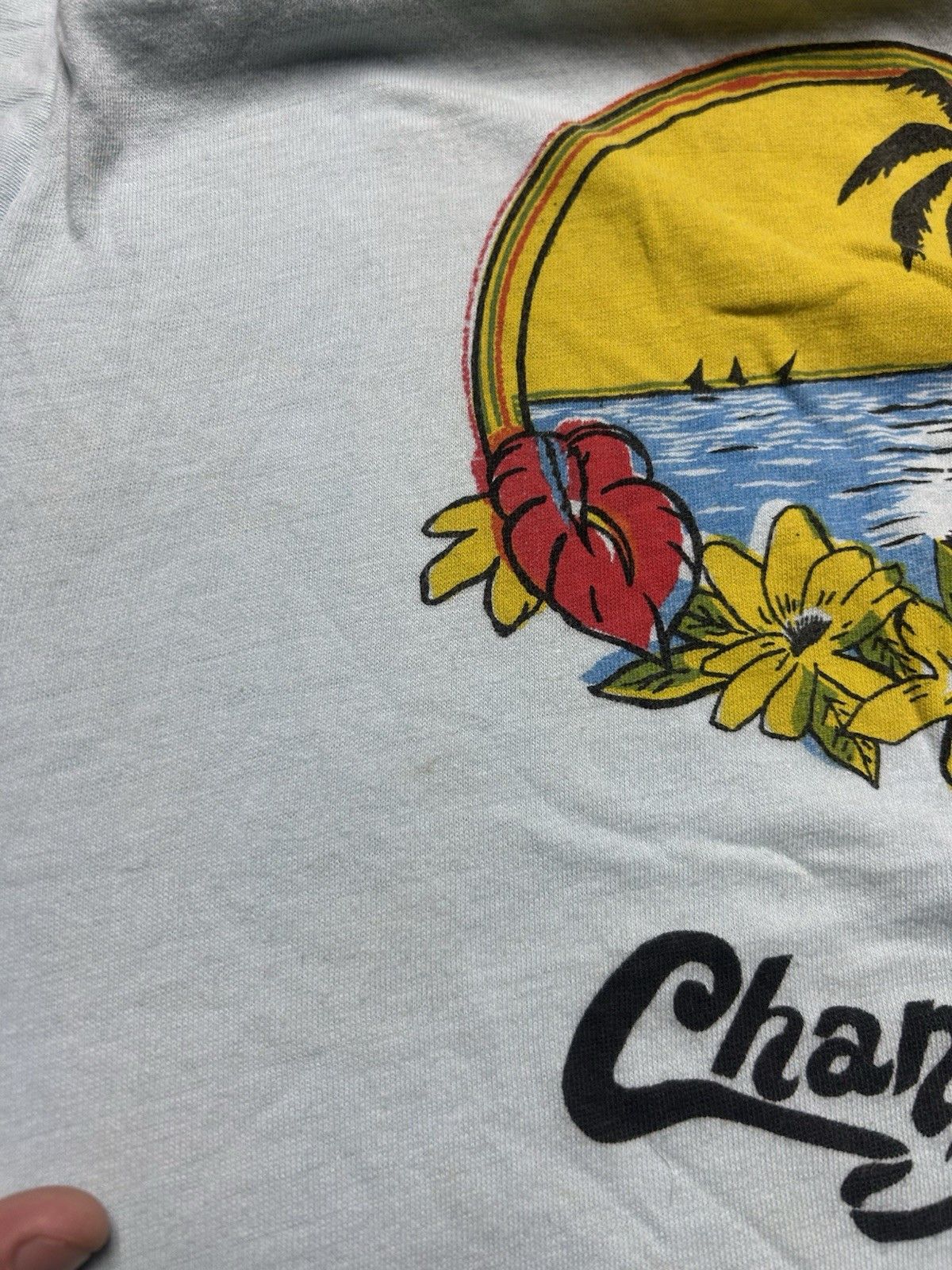 Vintage Vtg 70s t shirt Changuinola Panama Caribbean tropical Medium Size US M / EU 48-50 / 2 - 6 Thumbnail