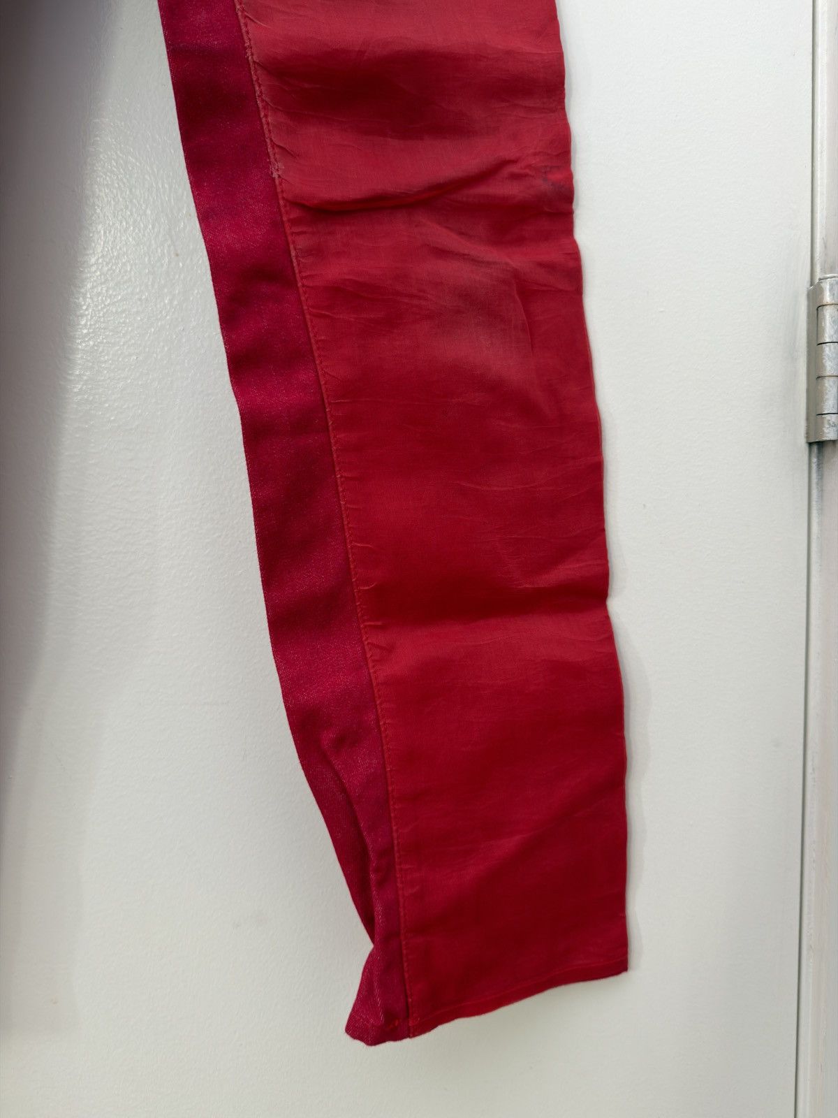 Helmut Lang AW97 Fuschia Sheer-Overlay Jeans Size US 29 - 3 Thumbnail