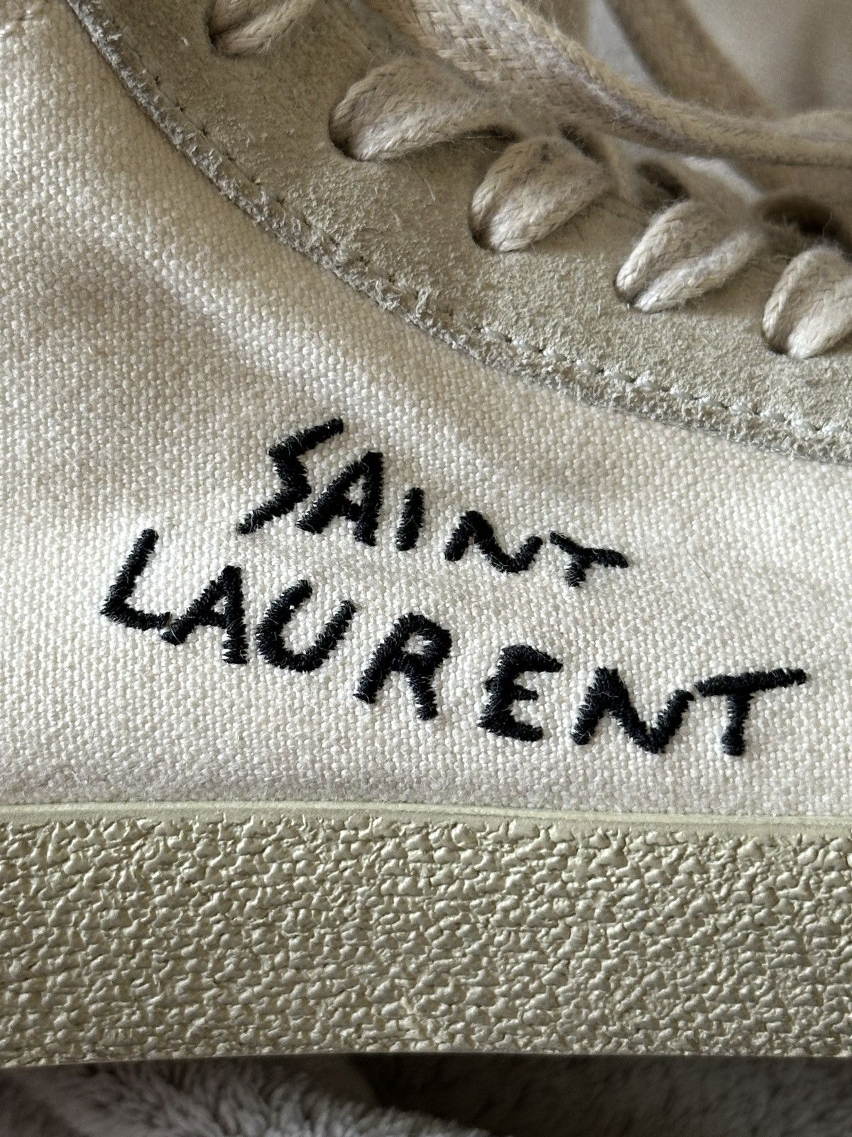 Saint Laurent Paris Saint Laurent Logo Sneakers Size US 8.5 / IT 38.5 - 7 Thumbnail