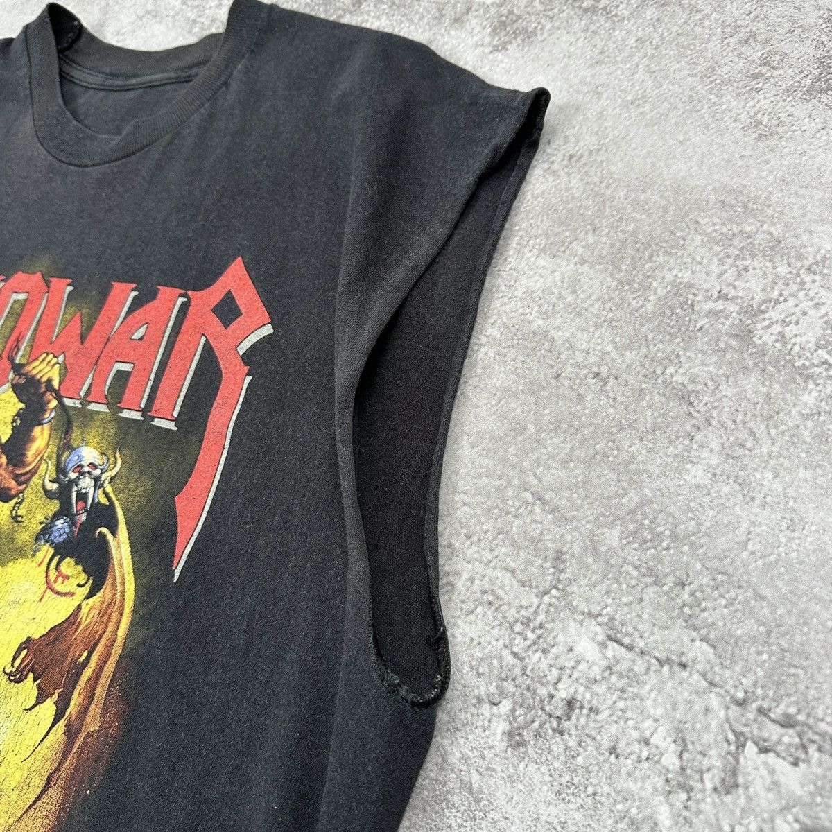 Band Tees Vintage Manowar 1997 T-Shirt Hell On Wheels Tour Sleeveless Size US M / EU 48-50 / 2 - 12 Thumbnail