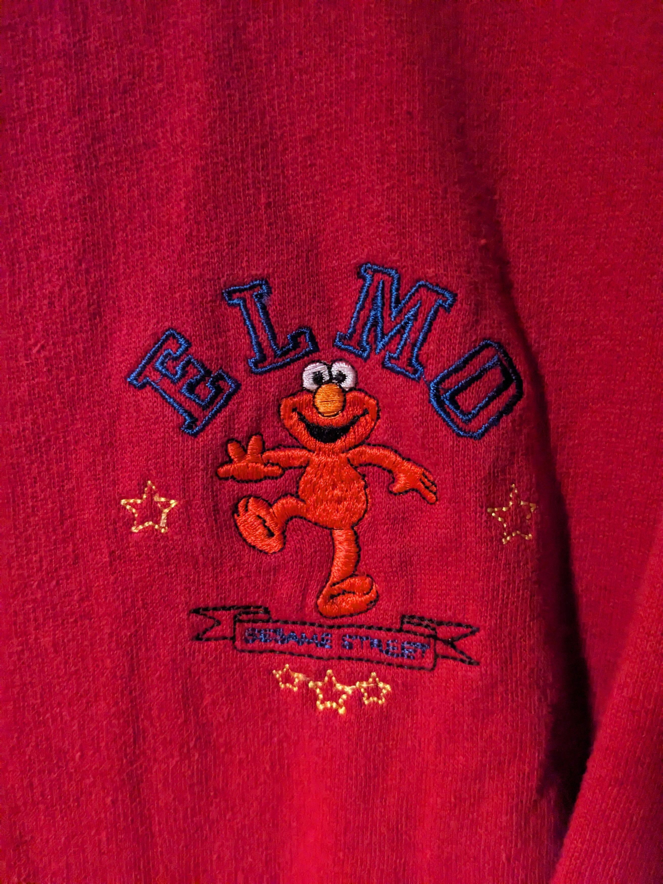 Cartoon Network × Vintage Vintage 90s Sesame Street Elmo Small Logo Sweatshirt Size XL / US 12-14 / IT 48-50 - 2 Thumbnail