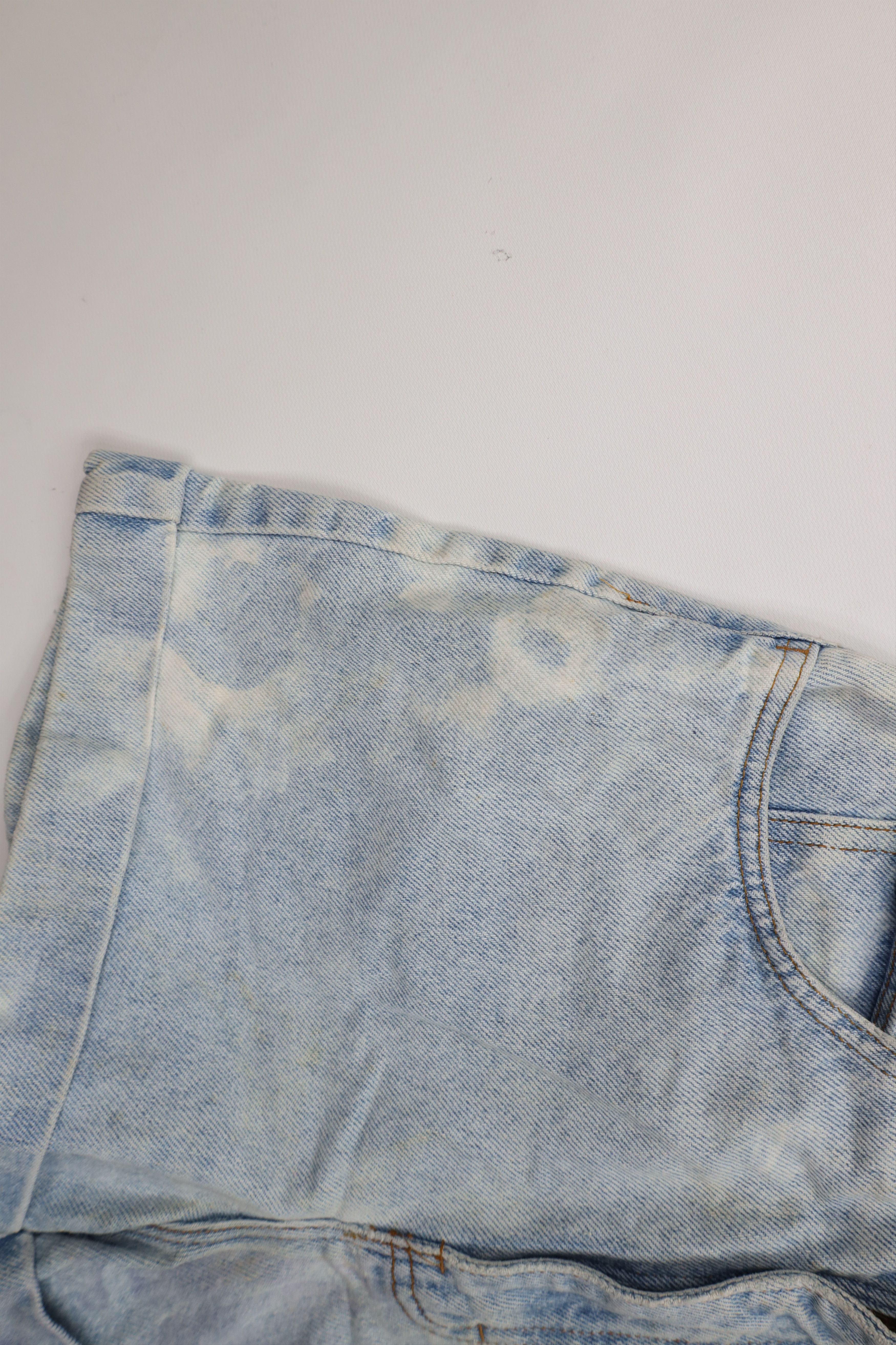 Vintage Vintage 90s Streetwear Cuffed Denim Jean Shorts Jorts USA Size 27" / US 4 / IT 40 - 7 Thumbnail