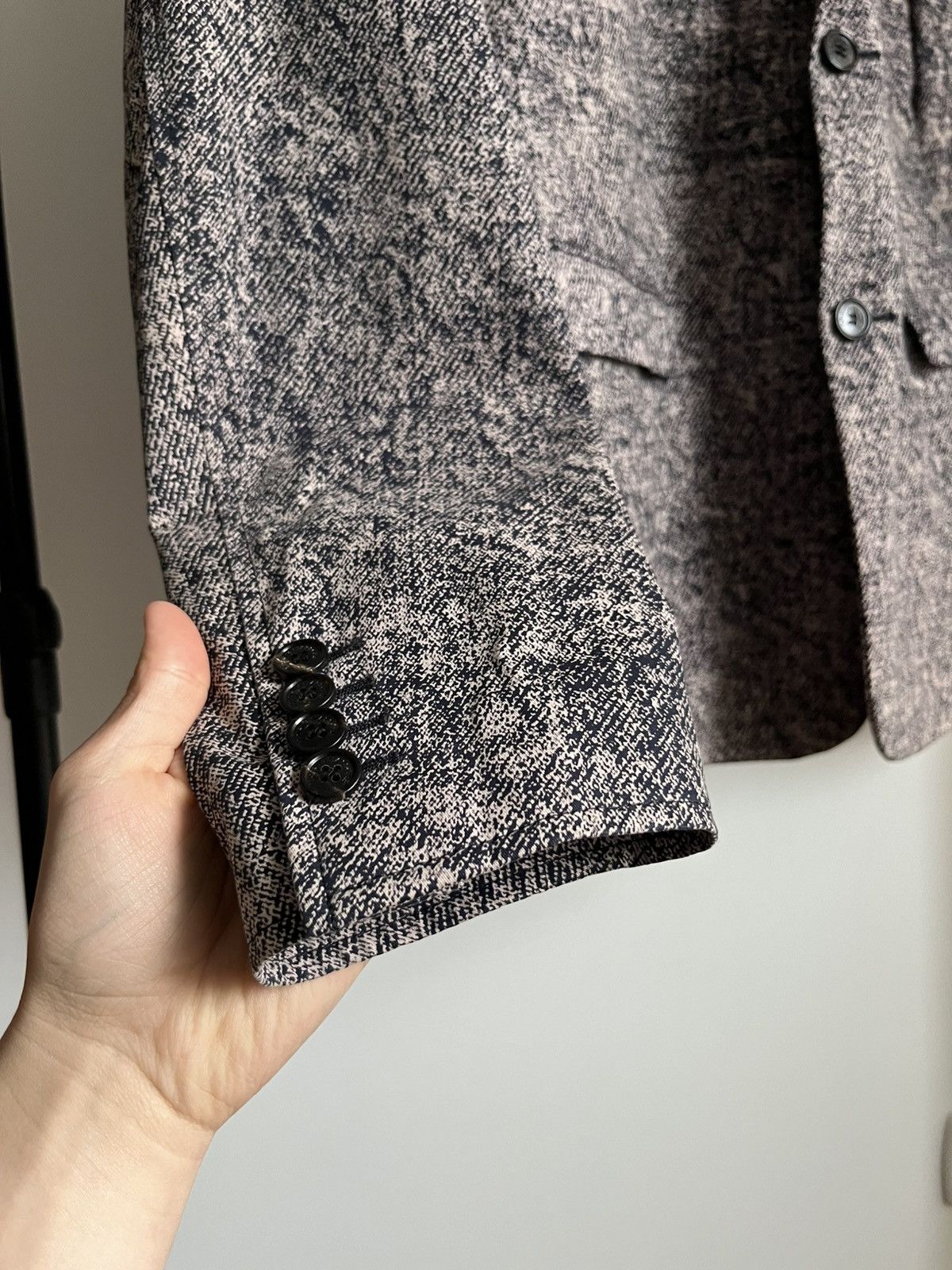 Kris Van Assche Kris van Assche SS15 runway "static noise" tailored blazer Size 48R - 5 Thumbnail