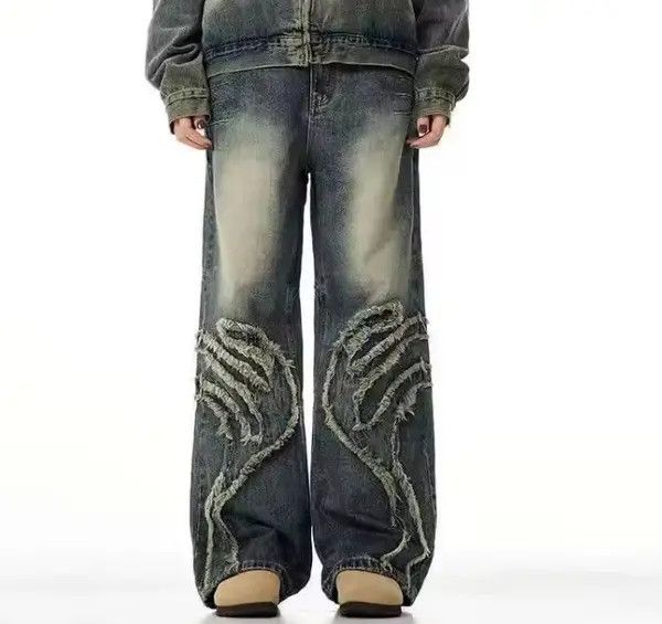 Japanese Brand Kuriyama x Etou Distressed Washed Y2k Denim Size US 28 / EU 44 - 1 Thumbnail