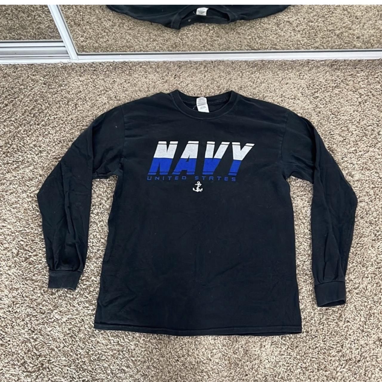 Gildan × Vintage US Navy Long Sleeve Size US M / EU 48-50 / 2 - 1 Thumbnail