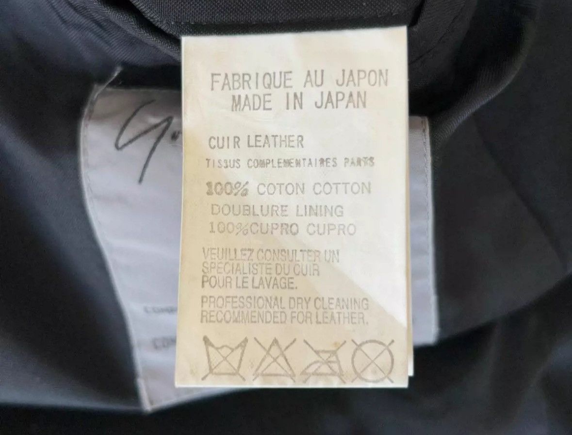 Yohji Yamamoto Yohji Yamamoto 02ss Leather Sleeve Zip Jacket 2412-Nextarrow Size US S / EU 44-46 / 1 - 8 Thumbnail