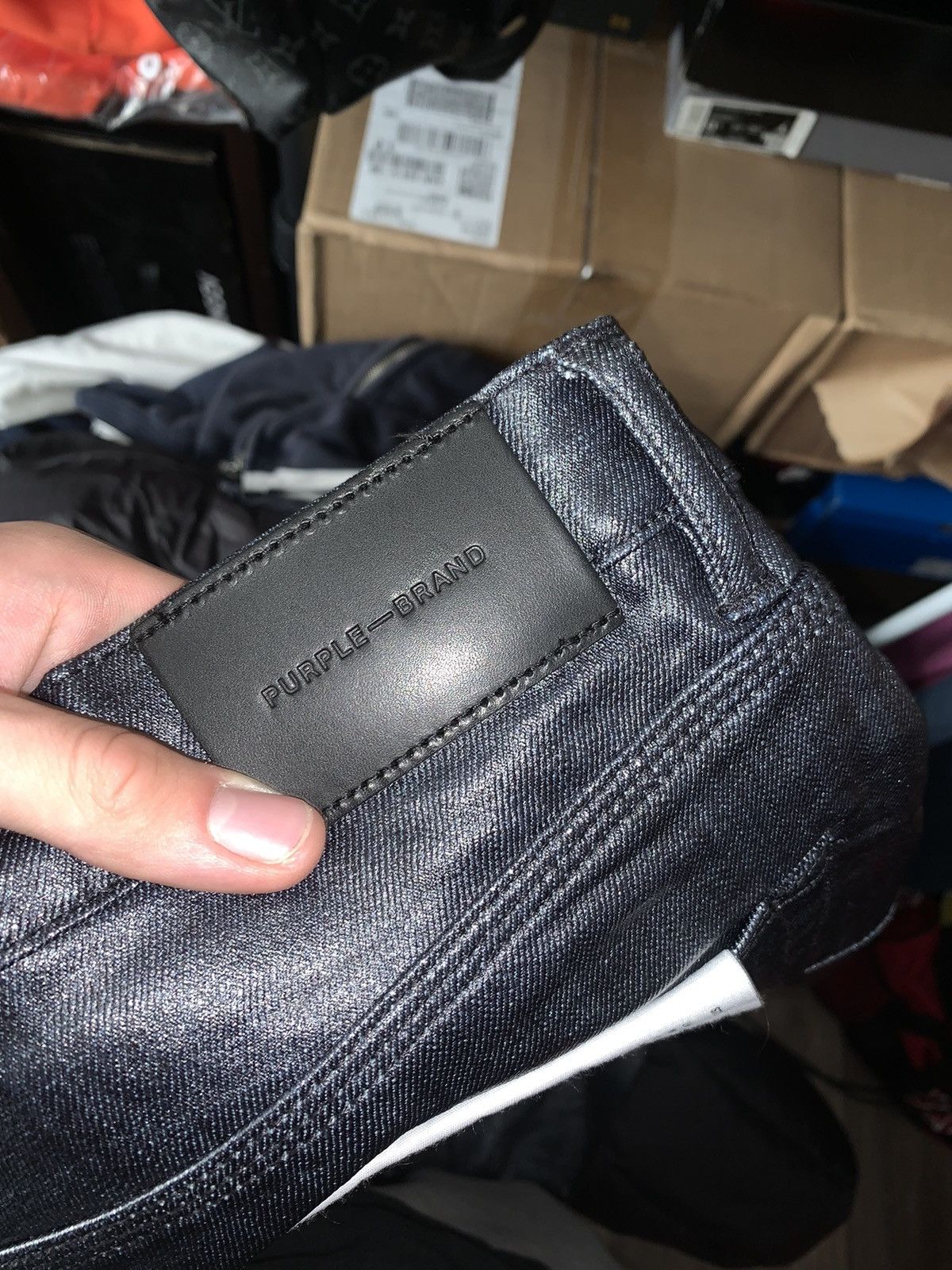 Purple Brand (34) Purple Brand Rockstar Leather Jeans All OG Never Worn Size US 34 / EU 50 - 6 Thumbnail