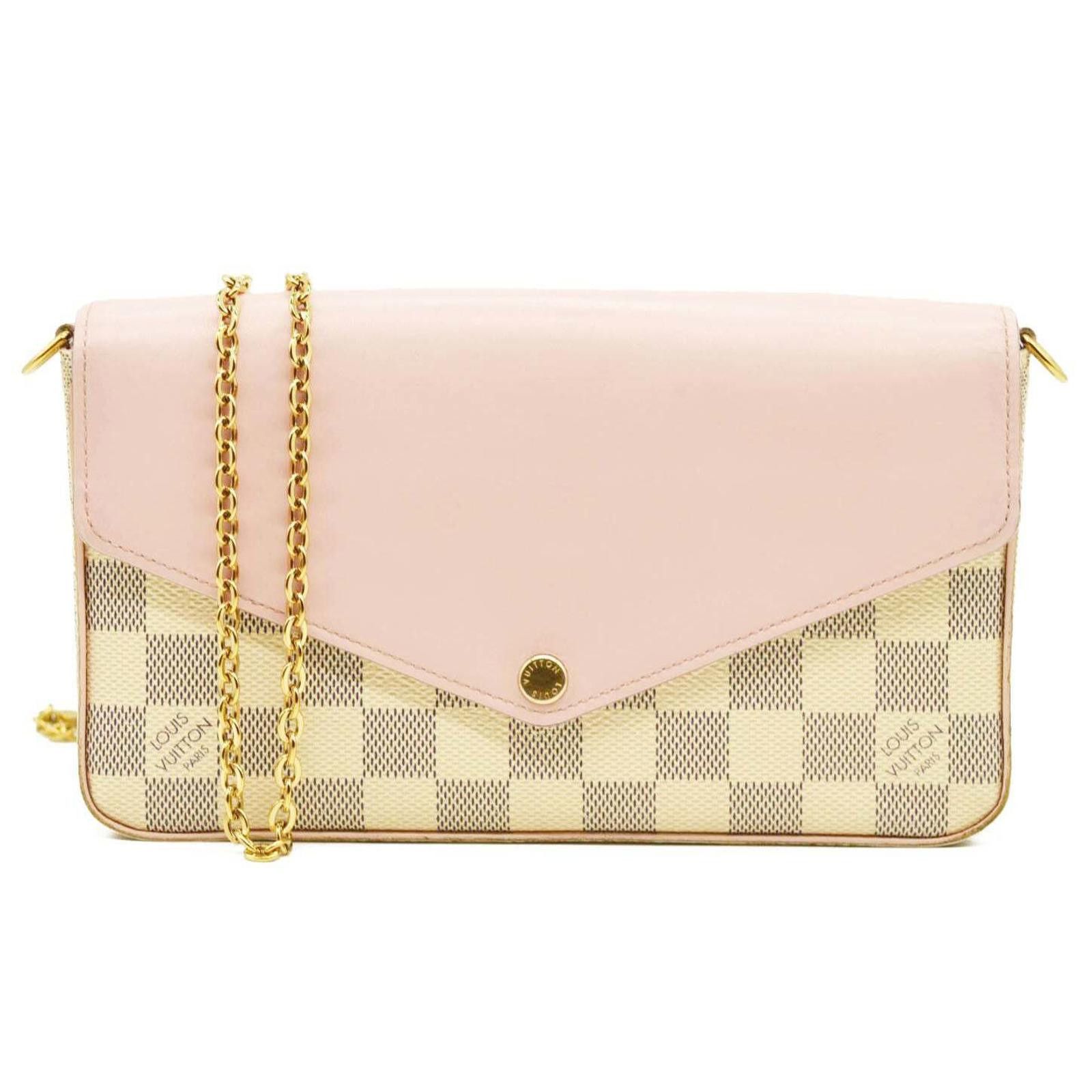 Louis Vuitton Louis Vuitton Damier Azur Calfskin Pochette Felicie MI1129 Size ONE SIZE - 2 Thumbnail