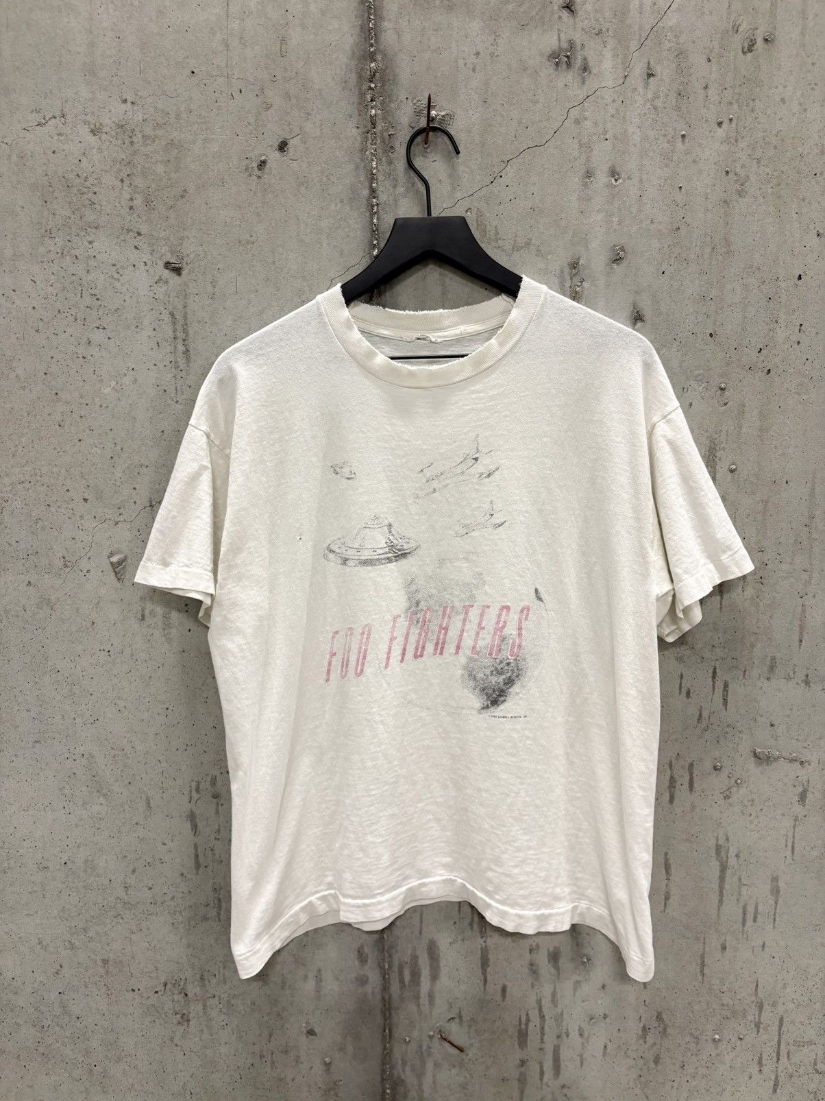 Vintage Foo Fighters Shirt Thrashed Faded Grunge Band