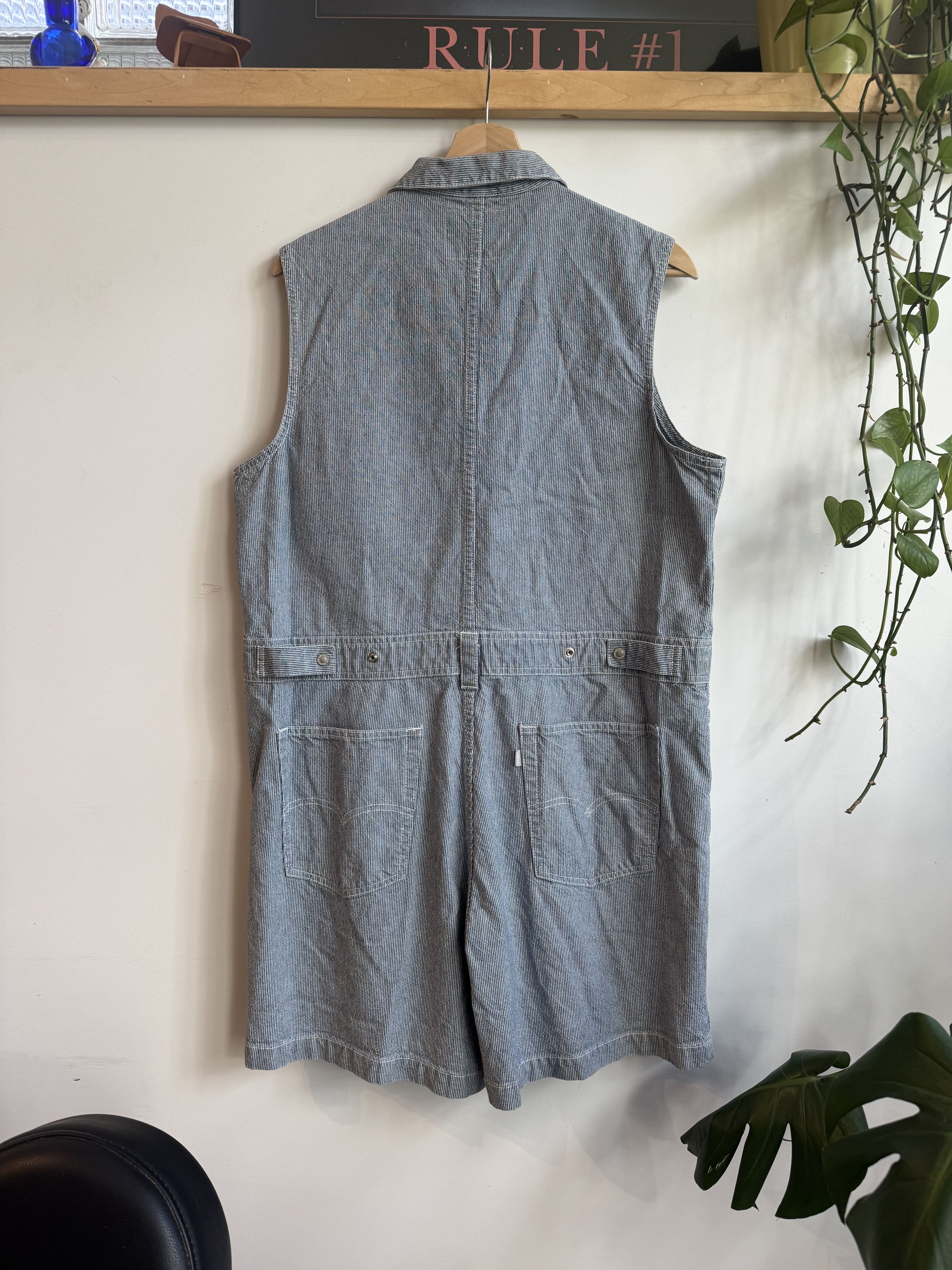 Levi's y2k Levis Silver Tab Overall Shorts Size L Size US L / EU 52-54 / 3 - 2 Thumbnail
