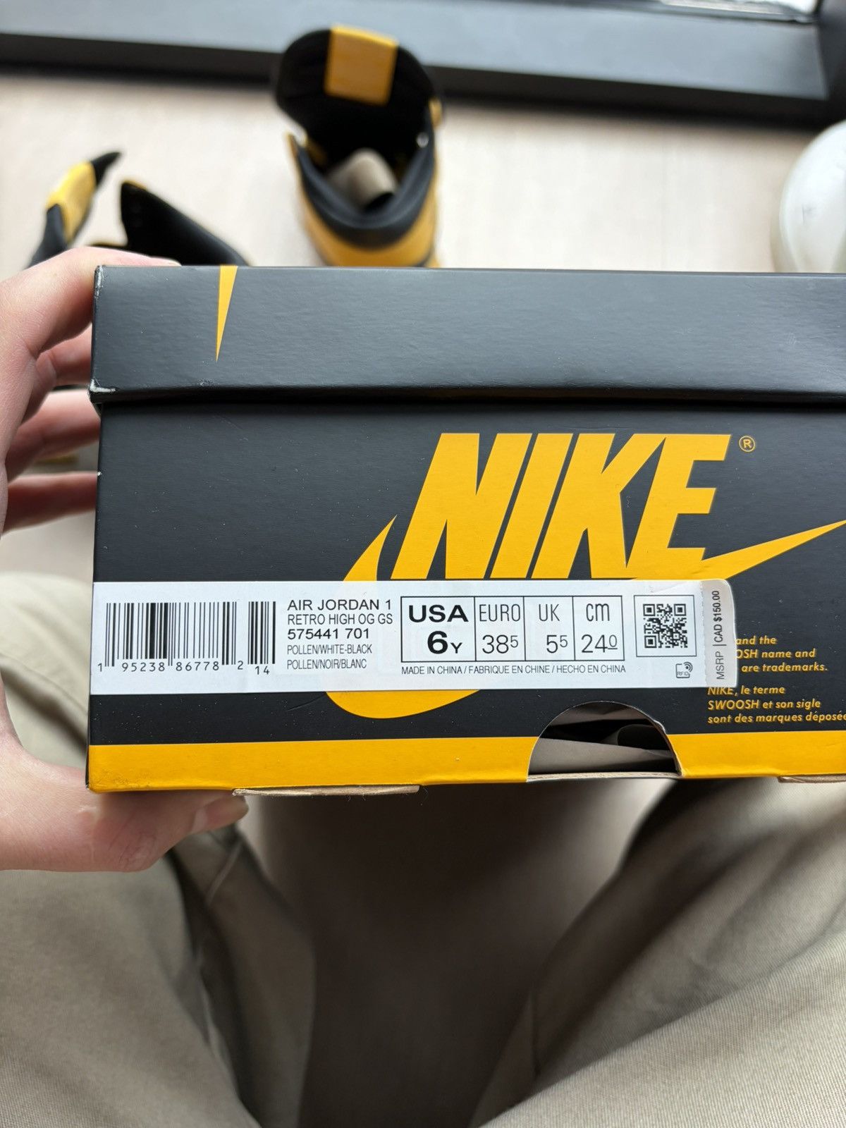 Jordan Brand Jordan 1 Pollen 6Y Size US 7.5 / IT 37.5 - 9 Thumbnail