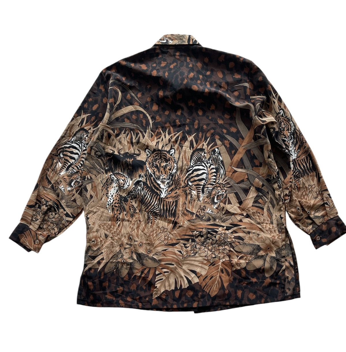 Japanese Brand × Vintage Vintage Long Sleeve Shirt Yakuza Printed Design Size L / US 10 / IT 46 - 2 Thumbnail
