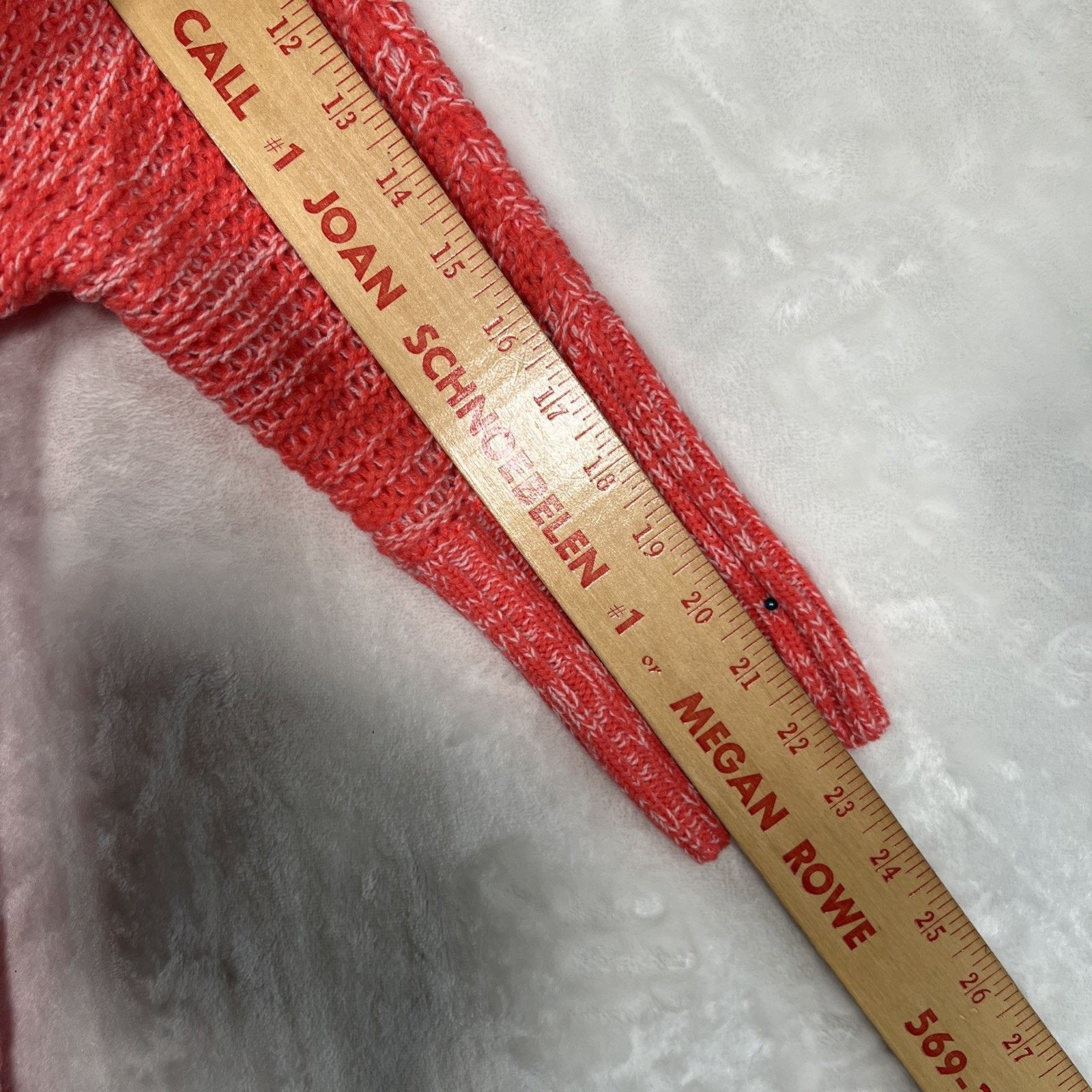 Express Express Pink Cable Knit Sweater Sm Marino Wool Acrylic Round Size S / US 4 / IT 40 - 9 Thumbnail