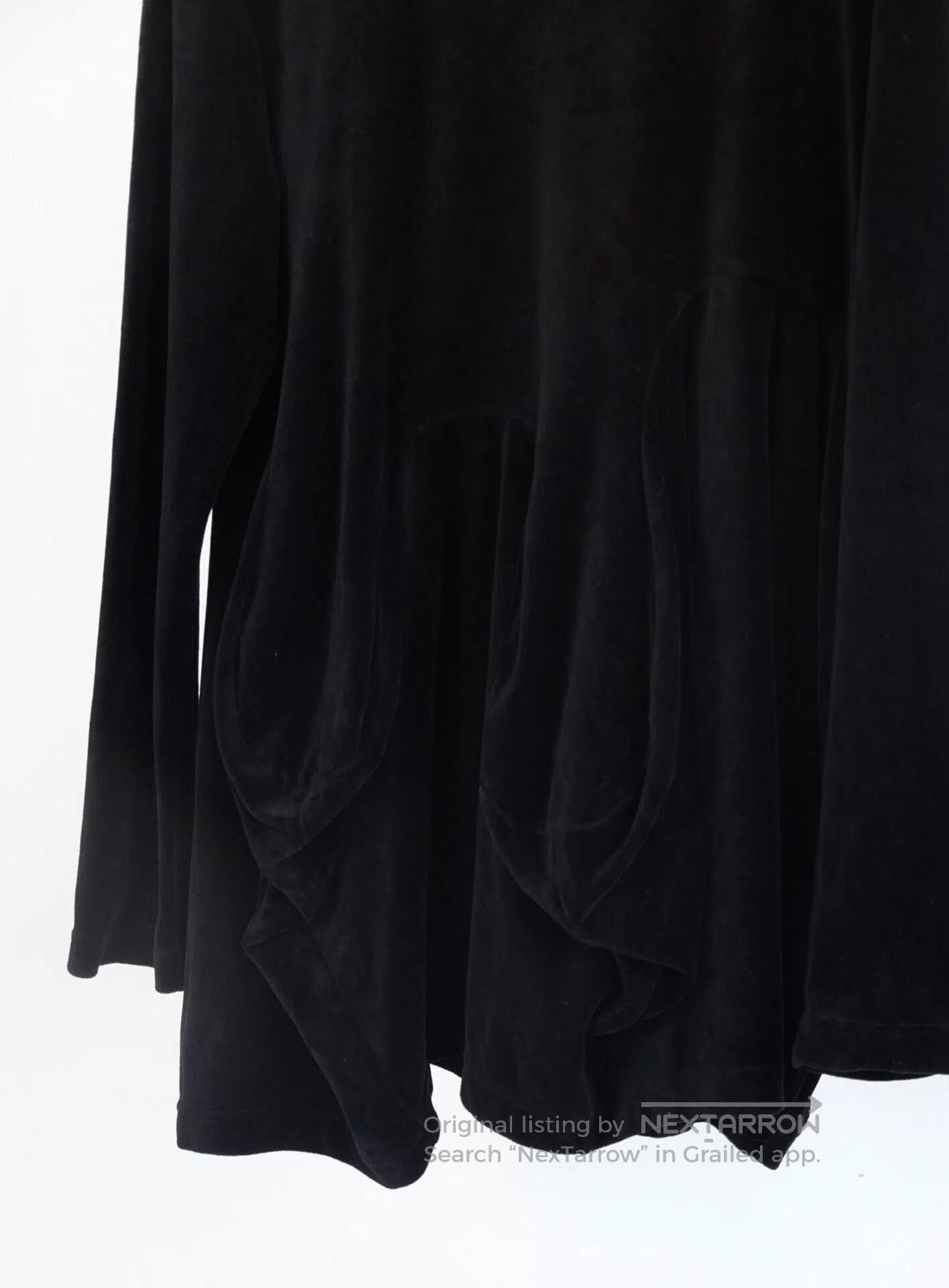 CDG by Comme des Garcons Black Velvet Volume Structure Top. Size S / US 4 / IT 40 - 5 Thumbnail