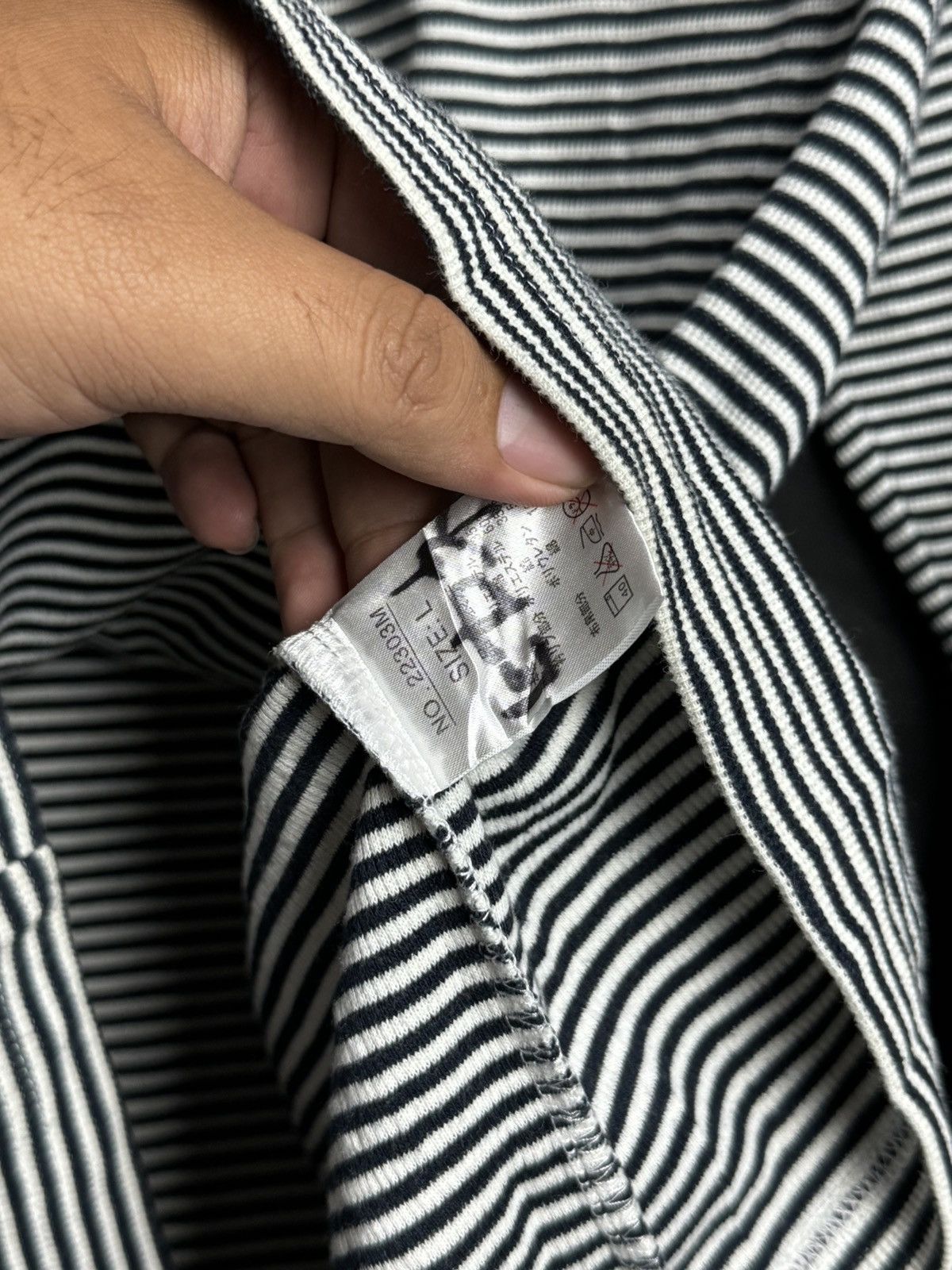 Kansai Yamamoto × Y's for Men × Yohji Yamamoto Striped Uptoyou Kansai Yamamoto Long Sleeve Size US L / EU 52-54 / 3 - 5 Thumbnail