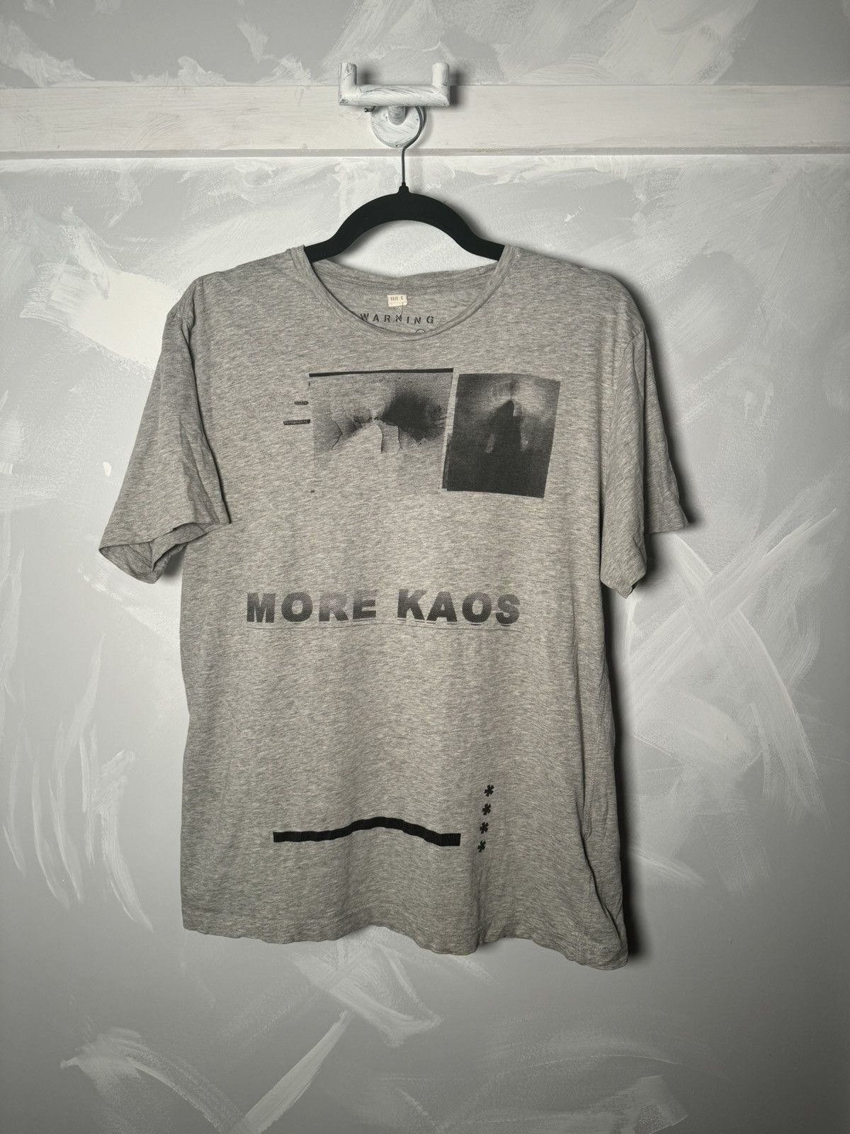 image of Archival Clothing x Avant Garde Diesel More Kaos Avant Garde Archive Vintage T-Shirt in Grey (Size 