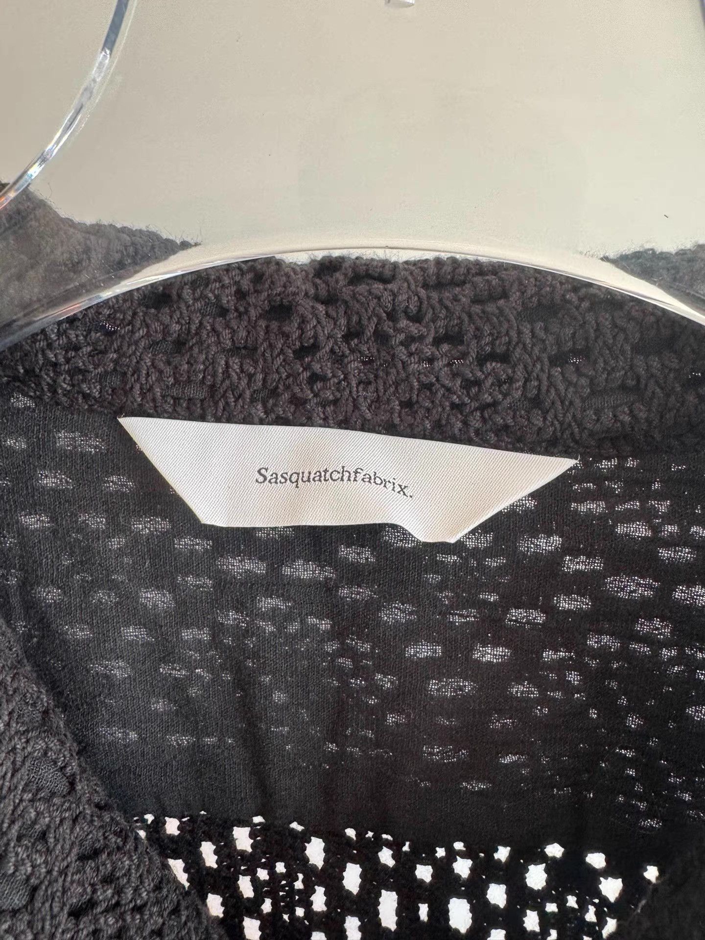 Sasquatchfabrix Sasquatchfabrix openwork lapel knit sweater Q17 Size US L / EU 52-54 / 3 - 3 Thumbnail
