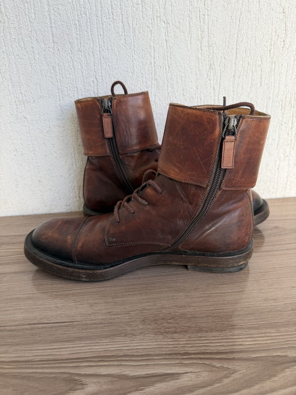 Gucci officer double buckle military boots Size US 8 / EU 41 - 12 Thumbnail