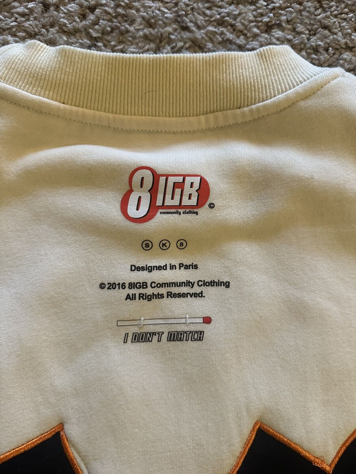 Other 8IGB Y2K black/tan thick crewneck Size US S / EU 44-46 / 1 - 3 Thumbnail
