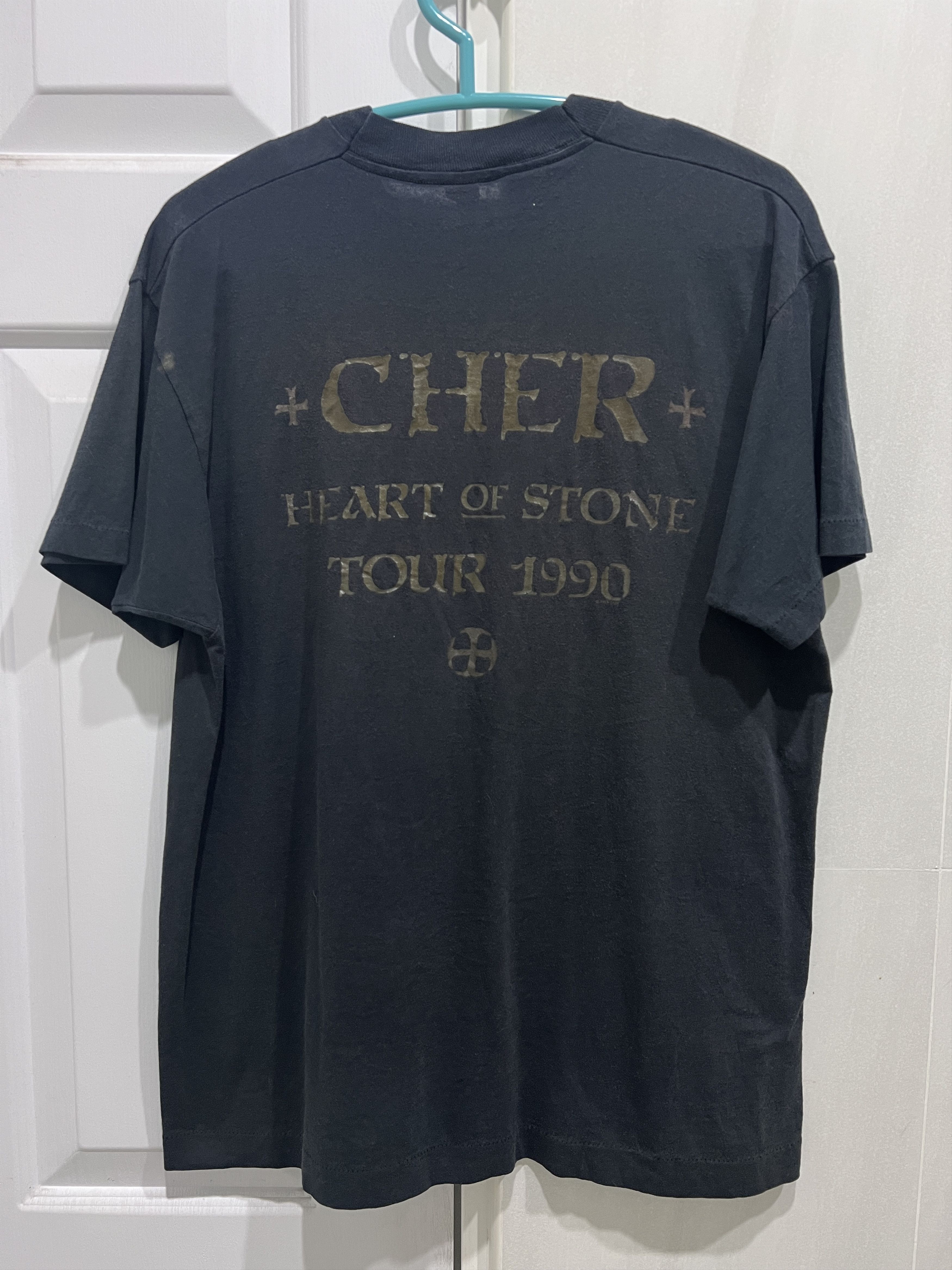Band Tees × Seditionaries × Vintage Vintage 90s Cher Heart Of Stone Tour Promo Tee Size US XL / EU 56 / 4 - 2 Thumbnail