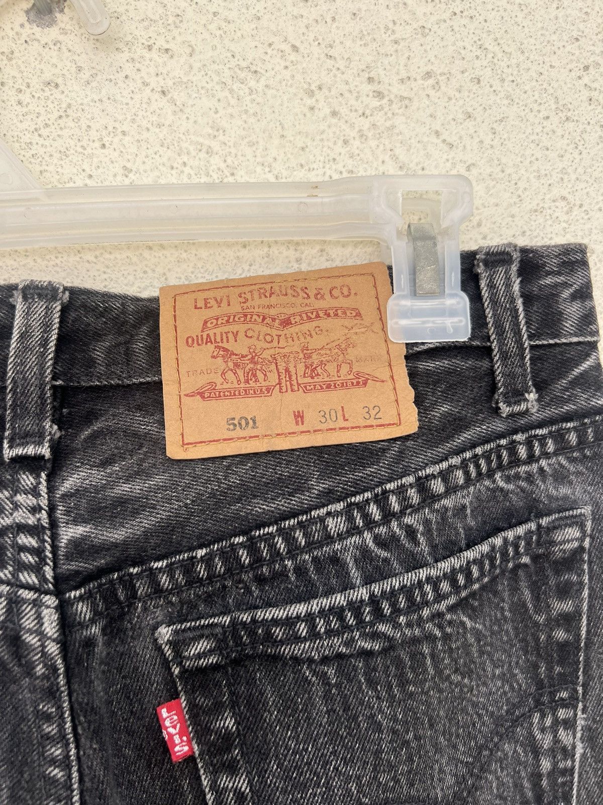 Levi's Vintage 1995 Levi’s 501 Faded Black Denim Jeans Size US 30 / EU 46 - 18 Thumbnail