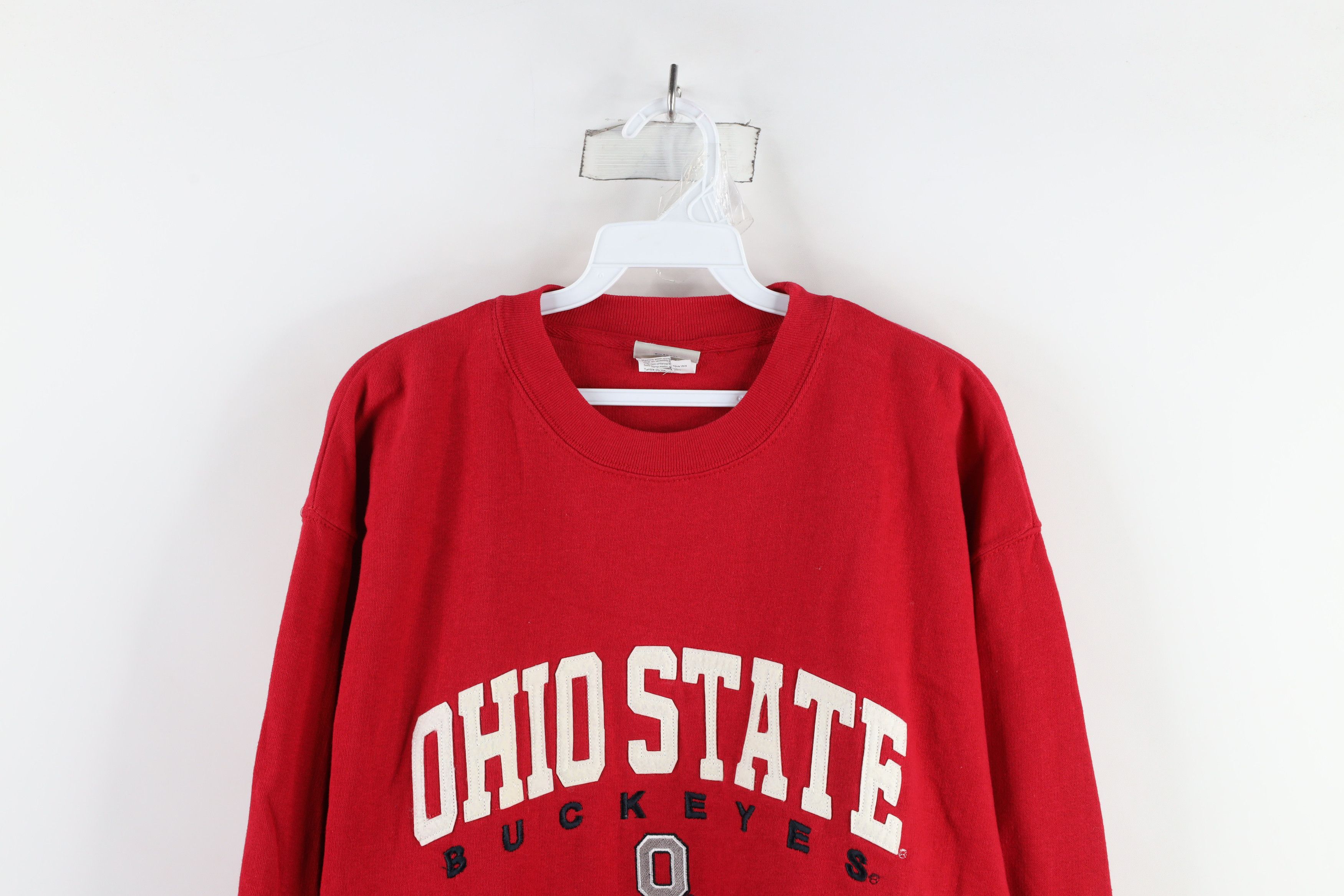 Vintage Vintage 90s State University Crewneck Sweatshirt Red Size US L / EU 52-54 / 3 - 2 Thumbnail