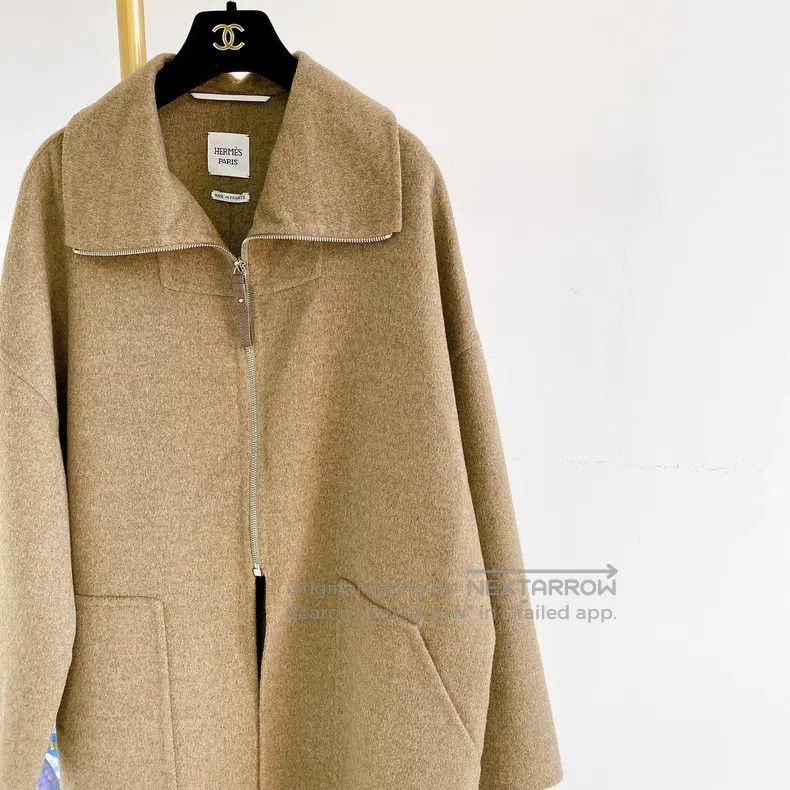 Hermes Hermes Solid color cashmere coat Size XS / US 0-2 / IT 36-38 - 3 Thumbnail