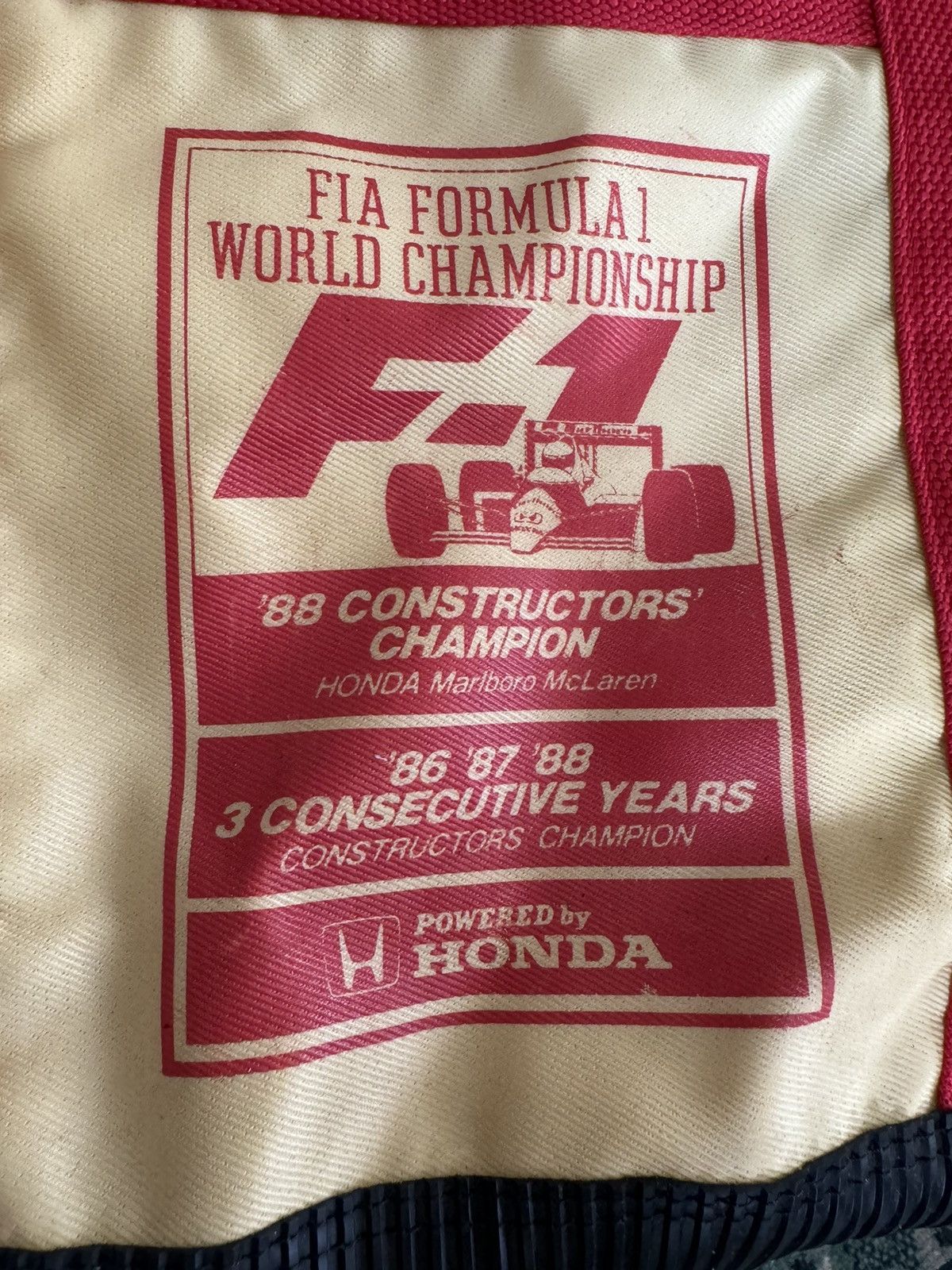 Formula 1 × Honda × Marlboro 1988 FIA F-1 WORLD CHAMPIONSHIP HONDA MARLBORO MCLAREN BAG Size ONE SIZE - 5 Thumbnail