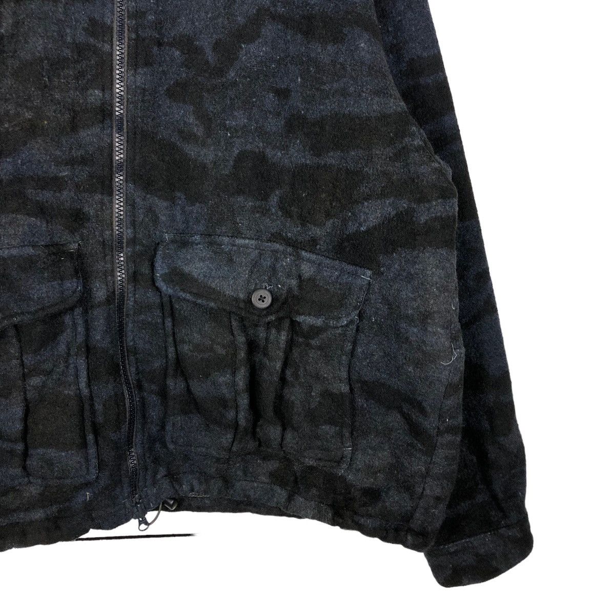Japanese Brand 🔥Vintage Heavy Jacket Hoodie Columbia Blue Camo Design Size US XL / EU 56 / 4 - 5 Thumbnail