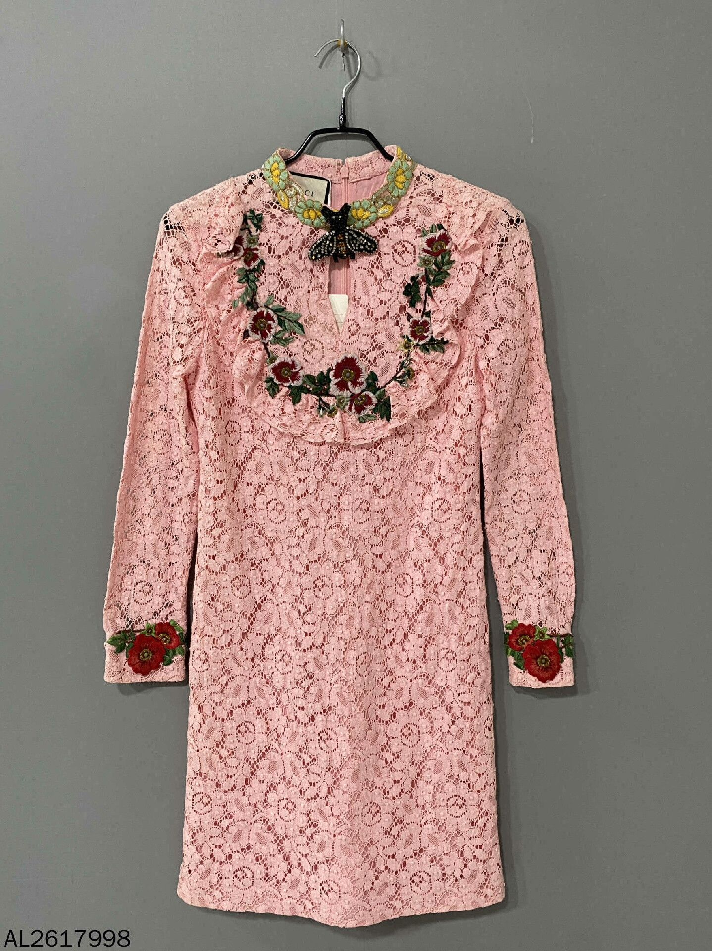 Gucci Gucci Floral Lace Bee Dress Size M / US 6-8 / IT 42-44 - 1 Thumbnail
