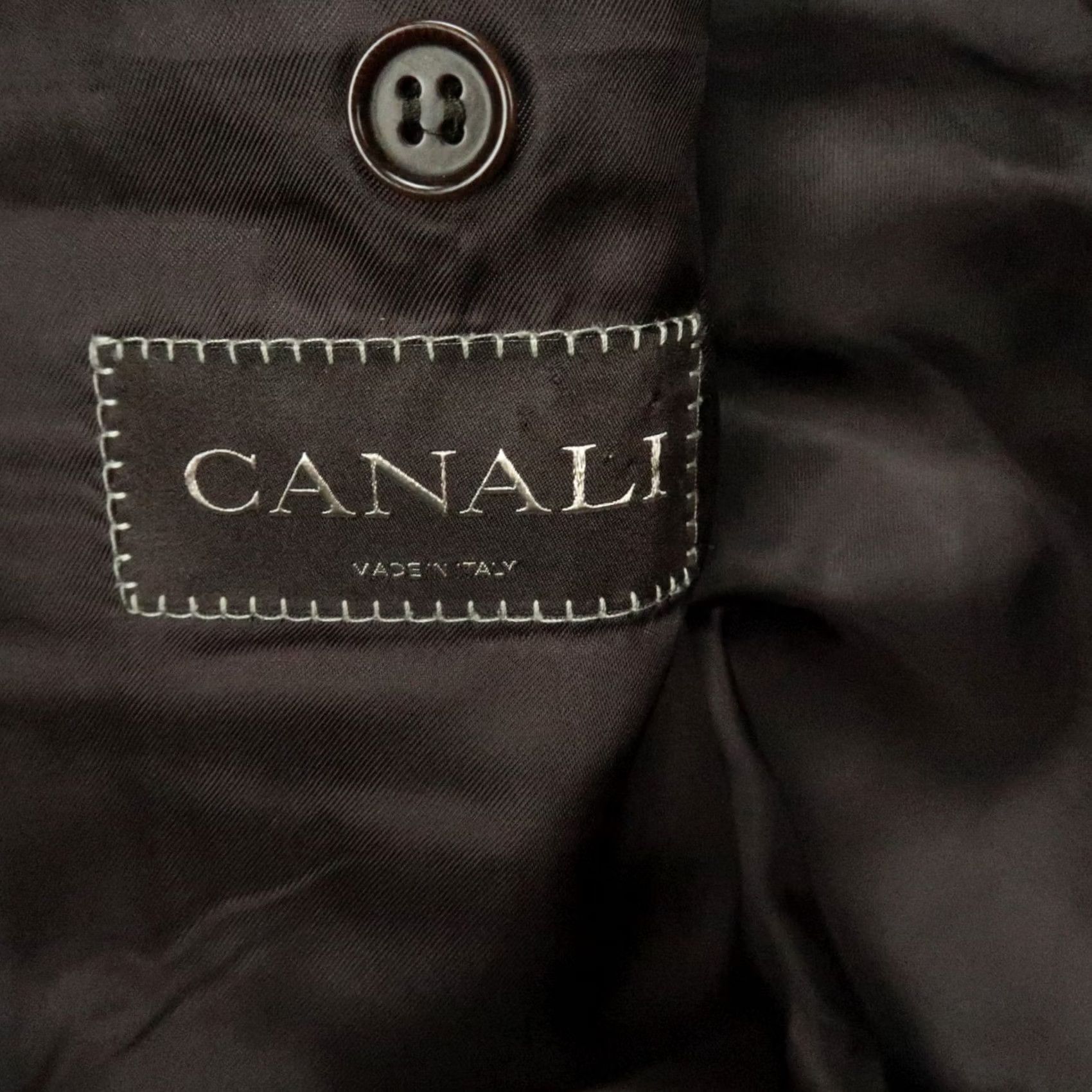 Canali VINTAGE Canali Blazer Mens 46R Gray Wool Striped Sport Coat Jacket Italy Size 46R - 4 Thumbnail