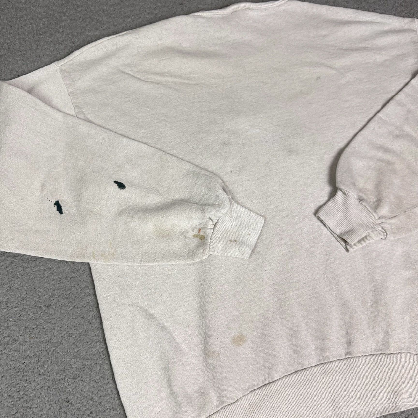 Hard Rock Cafe VINTAGE Hard Rock Cafe Sweatshirt Mens L White Bahamas 90s Logo Embroidered Retro 80s 90s Boys Mens Size US L / EU 52-54 / 3 - 6 Thumbnail