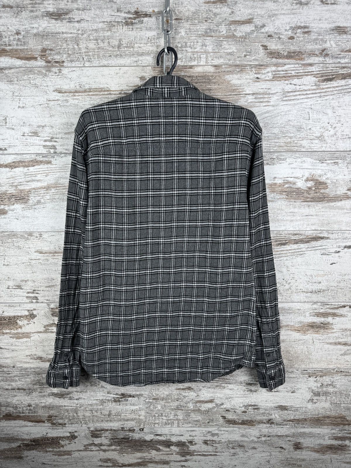 Allsaints Mens Vintage AllSaints AMOS LS SHIRT button up flannel grey Size US S / EU 44-46 / 1 - 12 Thumbnail
