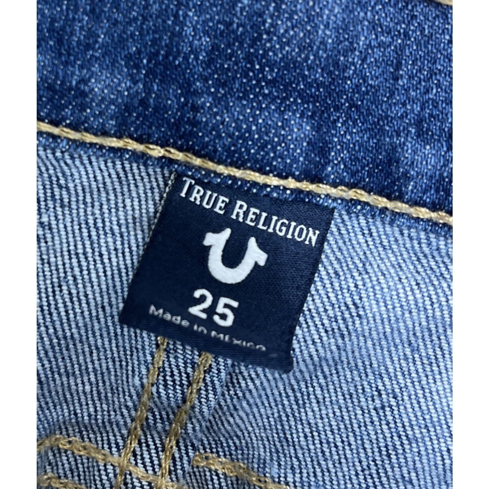 True Religion Womens True Religion Distressed Blue Jeans size 26 Size 26" / US 2 / IT 38 - 3 Thumbnail