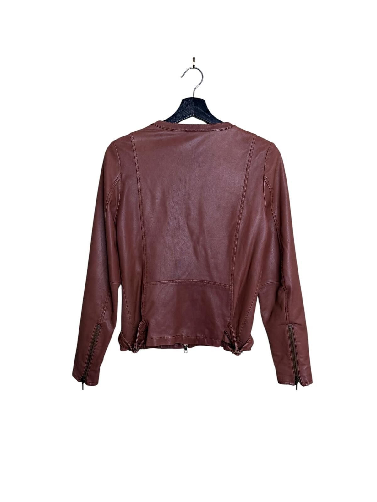 URBAN RESEARCH DOORS Urban Research sheepskin Jacket Brown Collarless Cropped Size XS / US 0-2 / IT 36-38 - 3 Thumbnail
