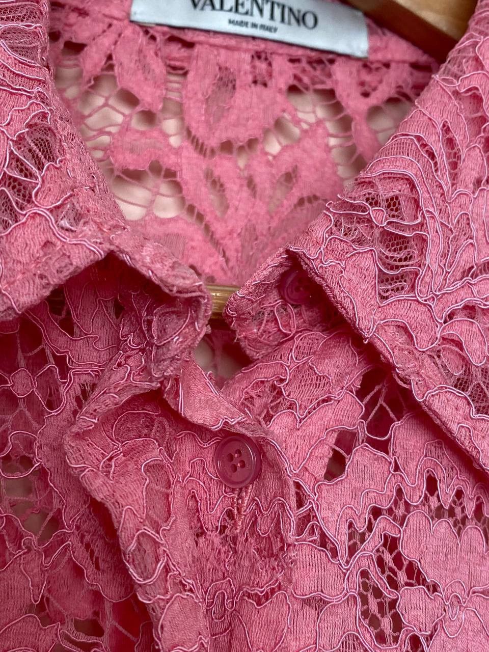 Valentino RRP 2900$ VALENTINO GARAVANI 2021 Long-Sleeve Lace Shirt Size L / US 10 / IT 46 - 6 Thumbnail