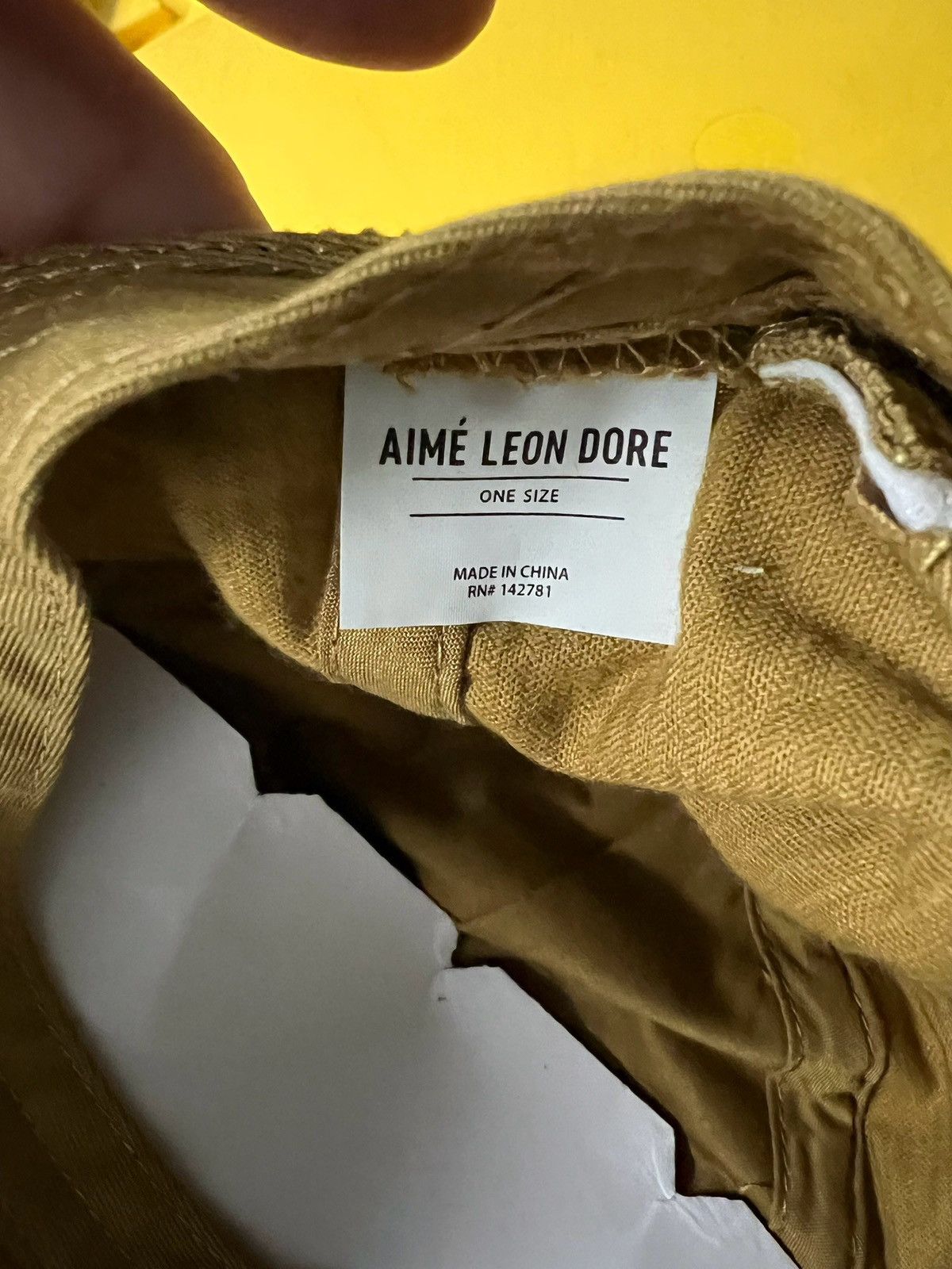 Aime Leon Dore Aime Leon Dore ALD Corduroy Chainstitch Hat Cap in “Fawn” Size ONE SIZE - 6 Thumbnail
