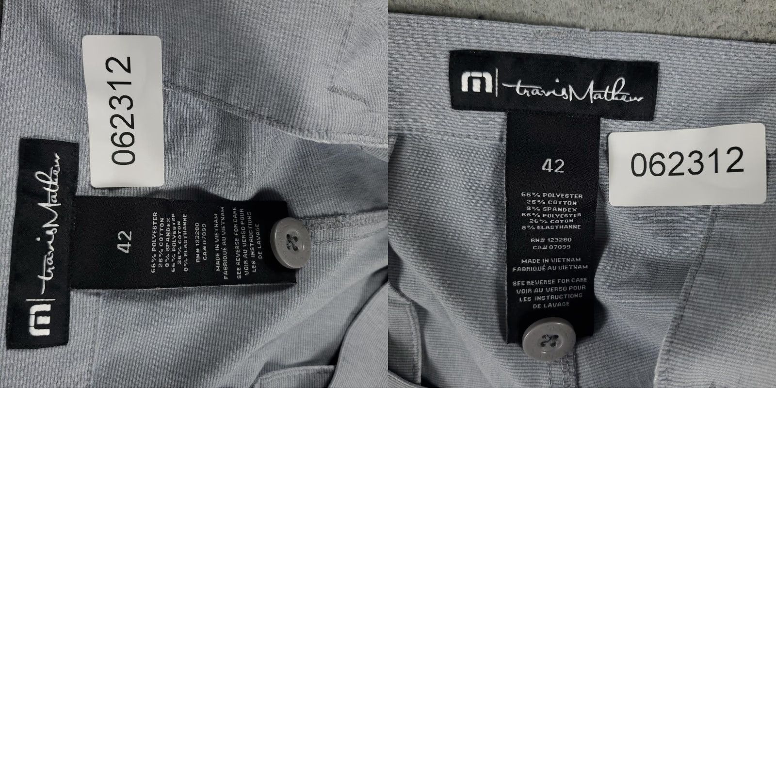 TravisMathew Travis Mathew Shorts Mens 42 Gray Golf Performance Stretch Lightweight Casual Chino Knit Pockets 10in Inseam Regular - Big & Tall Size US 42 / EU 58 - 8 Thumbnail