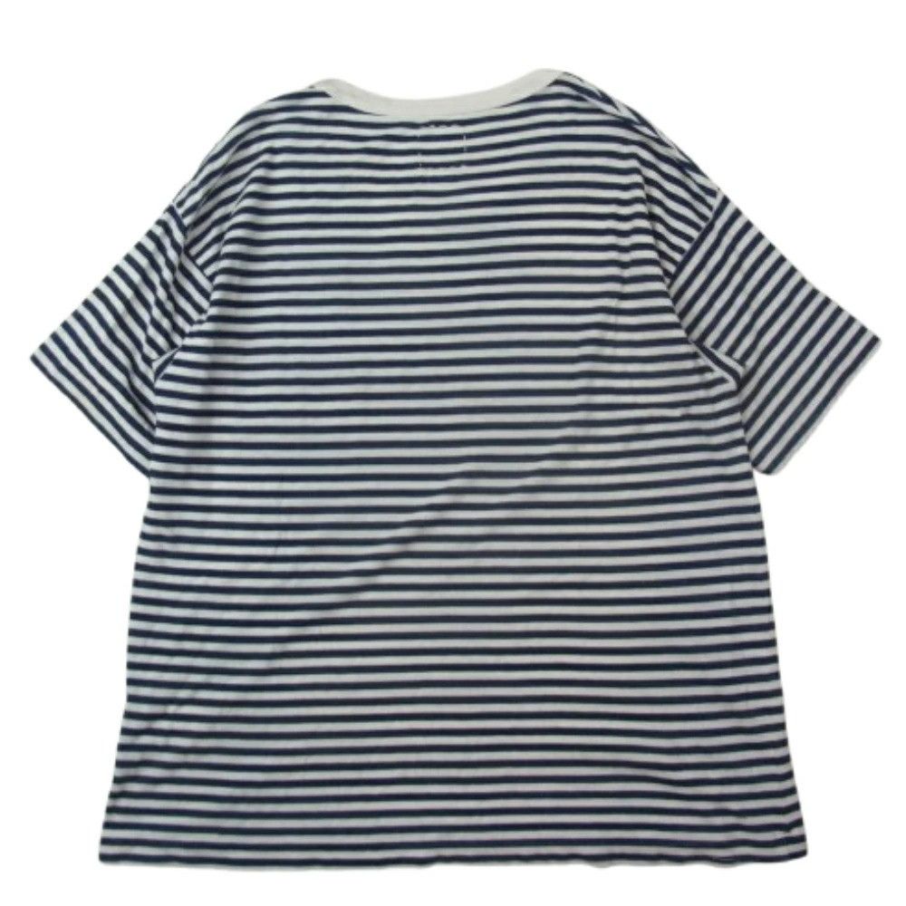 Visvim [M] VISVIM 18AW JUMBO TEE S/S BORDER INDIGO shirt Size US M / EU 48-50 / 2 - 6 Thumbnail