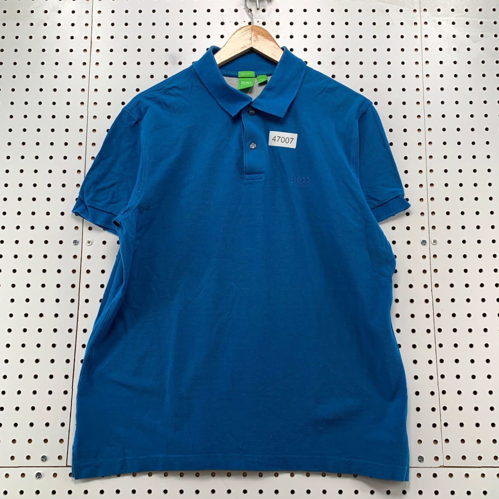 Hugo Boss Hugo BOSS Polo Shirt Mens Large Blue Regular Fit Preppy Work School Shirt MSN? Size US L / EU 52-54 / 3 - 2 Thumbnail