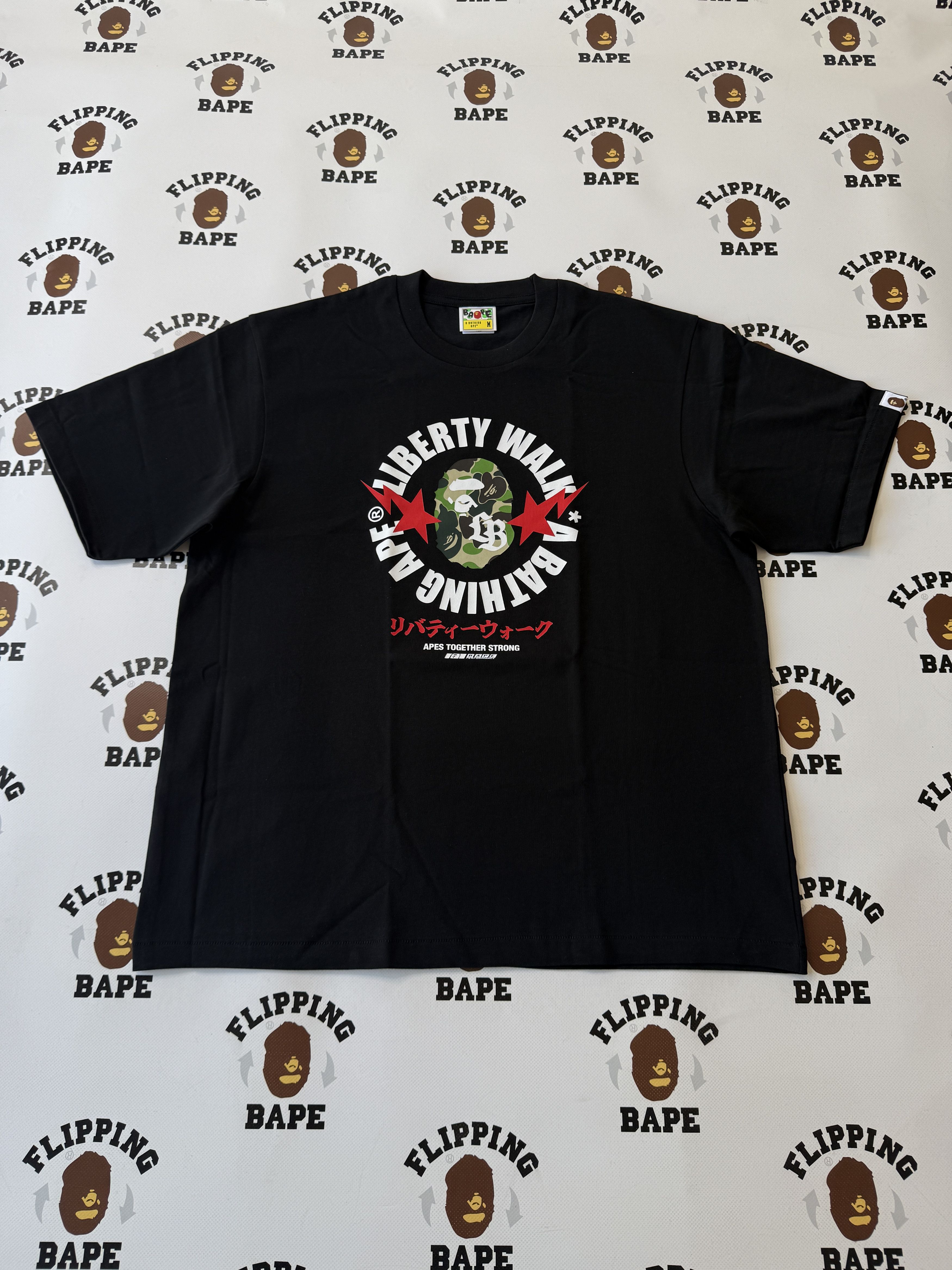 Bape BAPE X LIBERTY WALK ABC CAMO APE HEAD RELAXED FIT TEE Size US M / EU 48-50 / 2 - 1 Thumbnail