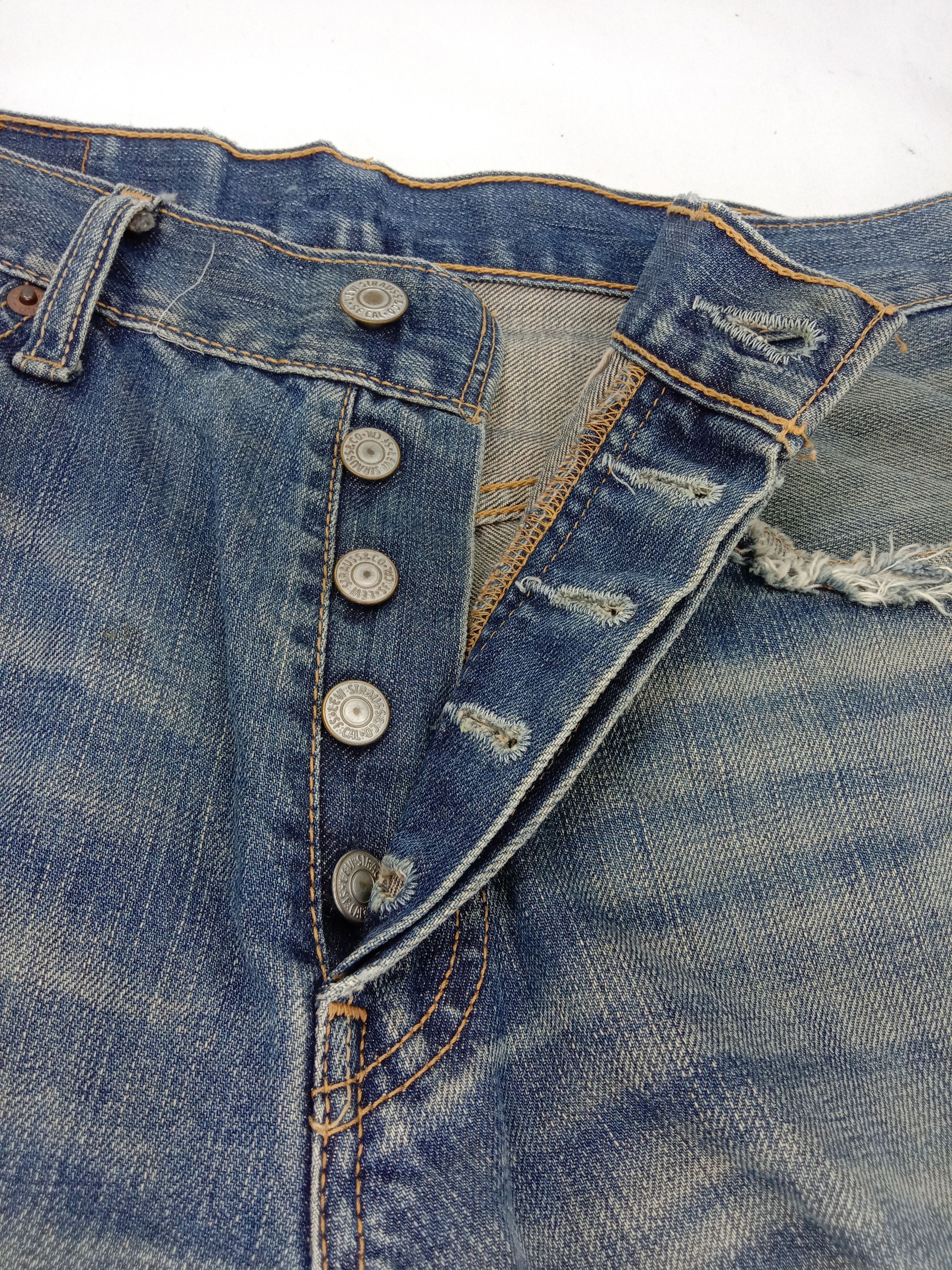 Levi's Vintage Levi’s 501 Jeans Rusty Distressed Denim Size US 30 / EU 46 - 9 Thumbnail