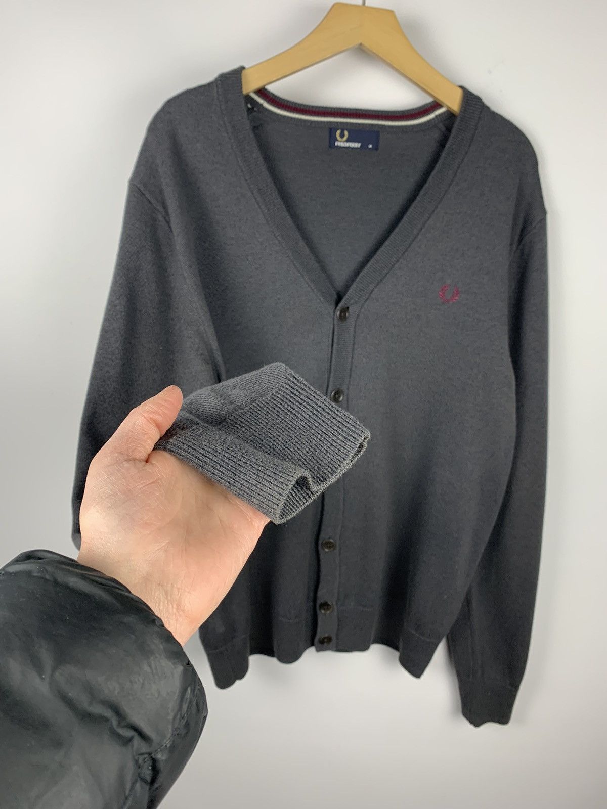 Fred Perry Fred Perry Men's Knit Cardigan Buttons Sweater Size M Size US M / EU 48-50 / 2 - 7 Thumbnail