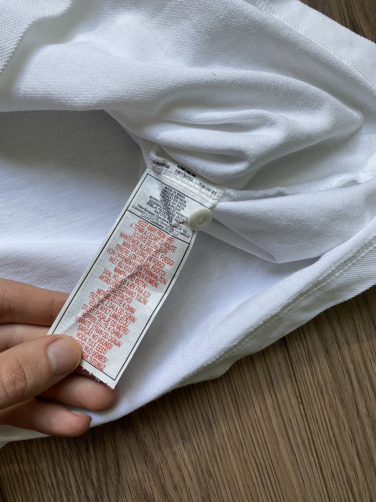 Nike × Vintage Vintage Nike White Polo T-shirt Size S Size US S / EU 44-46 / 1 - 7 Thumbnail