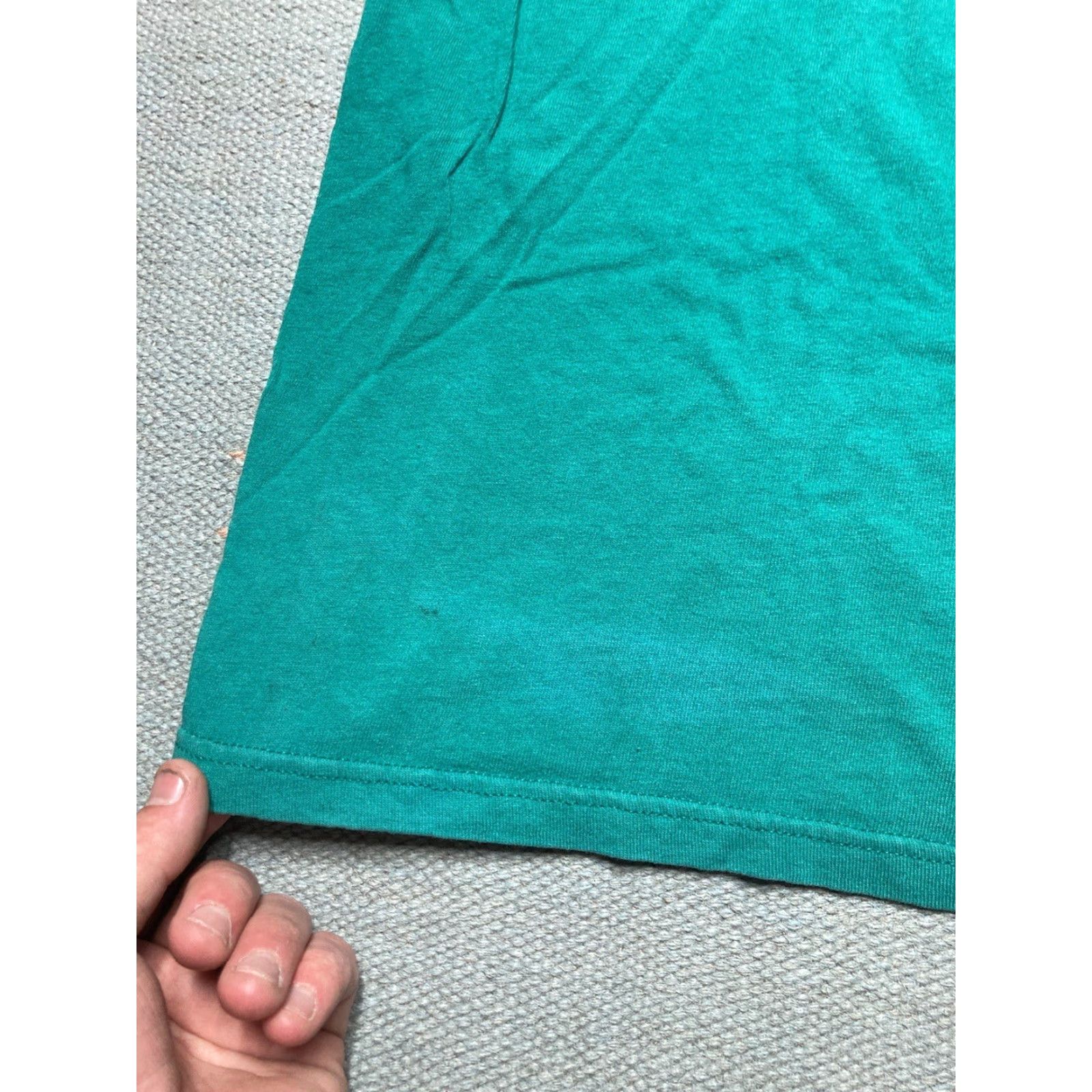 Lee VINTAGE 90s Lee T-Shirt Pocket Heavyweight Cotton USA Made XXL Blue/Teal Men's T-Shirt Size US XXL / EU 58 / 5 - 4 Thumbnail